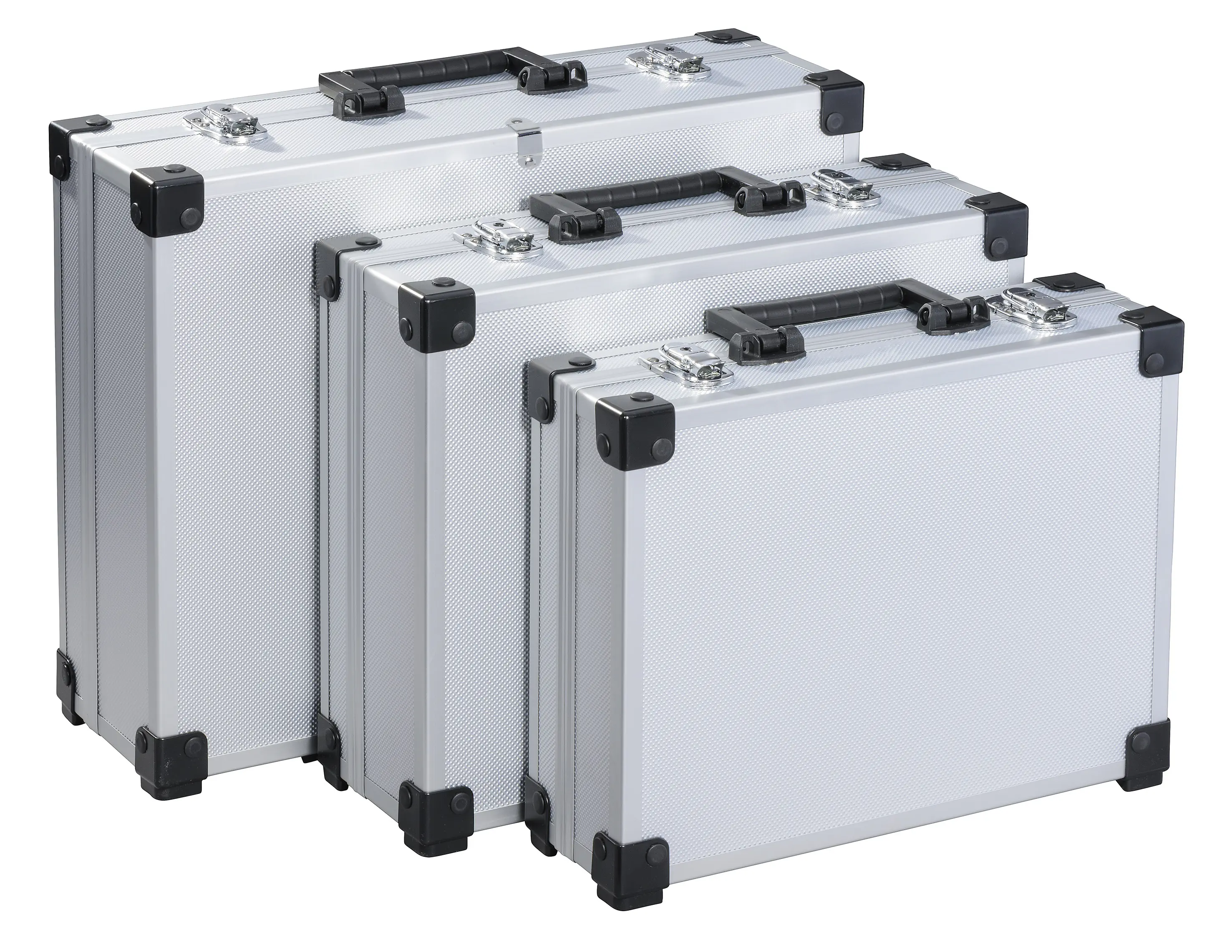 TrendLine Werkzeugkoffer 3er-Set unbestückt Aluminium
