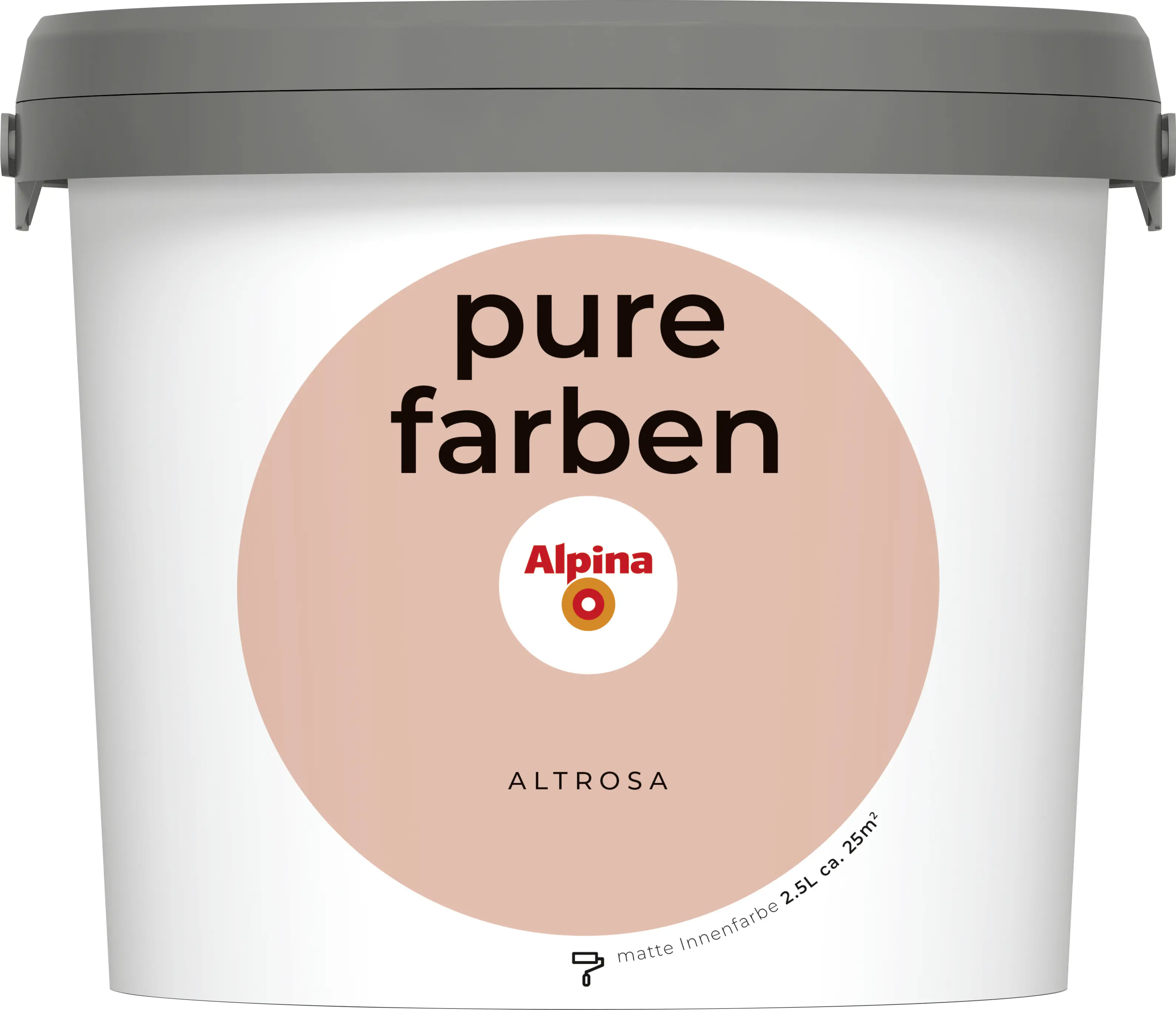 Alpina Pure Farben Wandfarbe altrosa 2,5 L