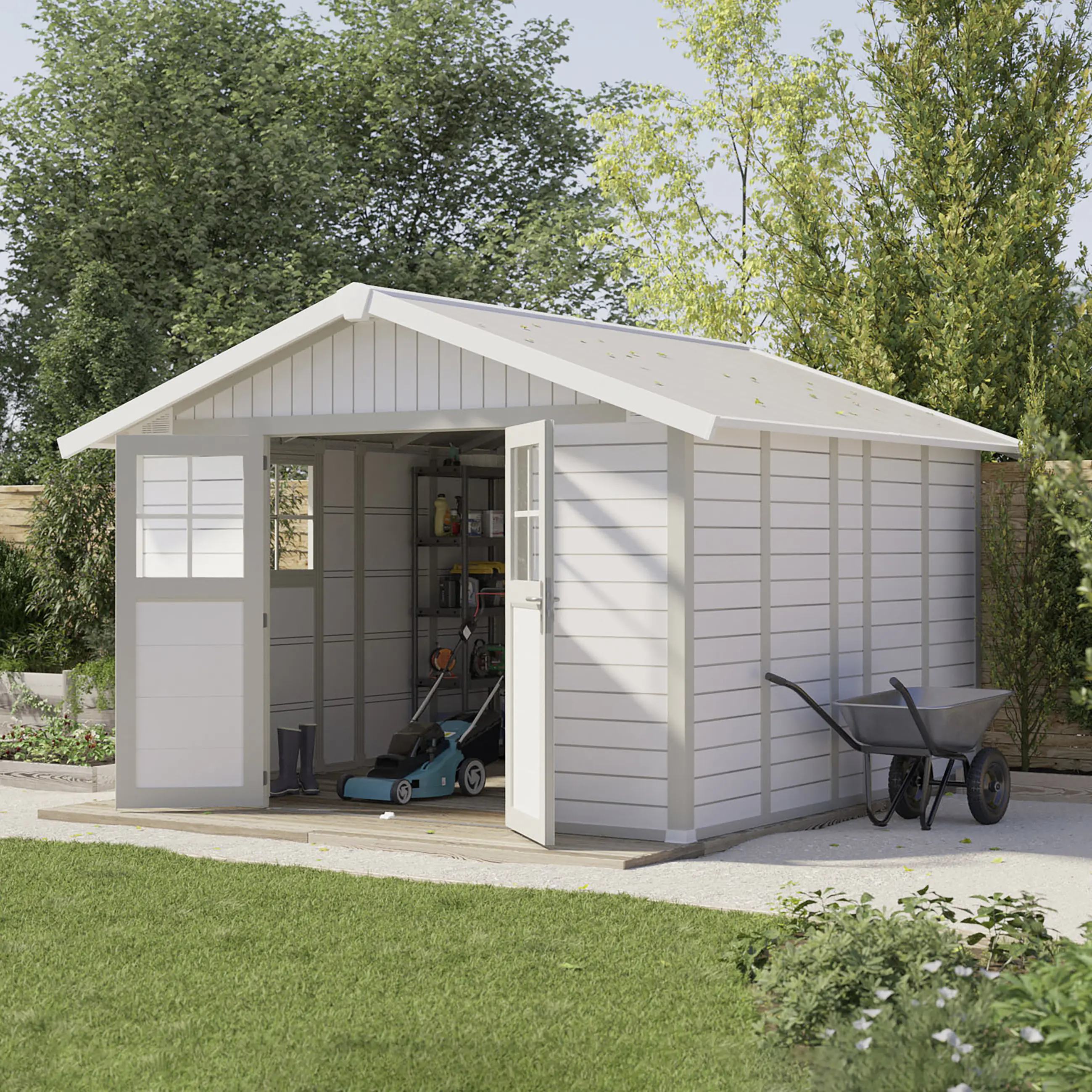 Grosfillex Gartenhaus Deco H 11 370 x 407 cm (inkl. Dachüberstand)