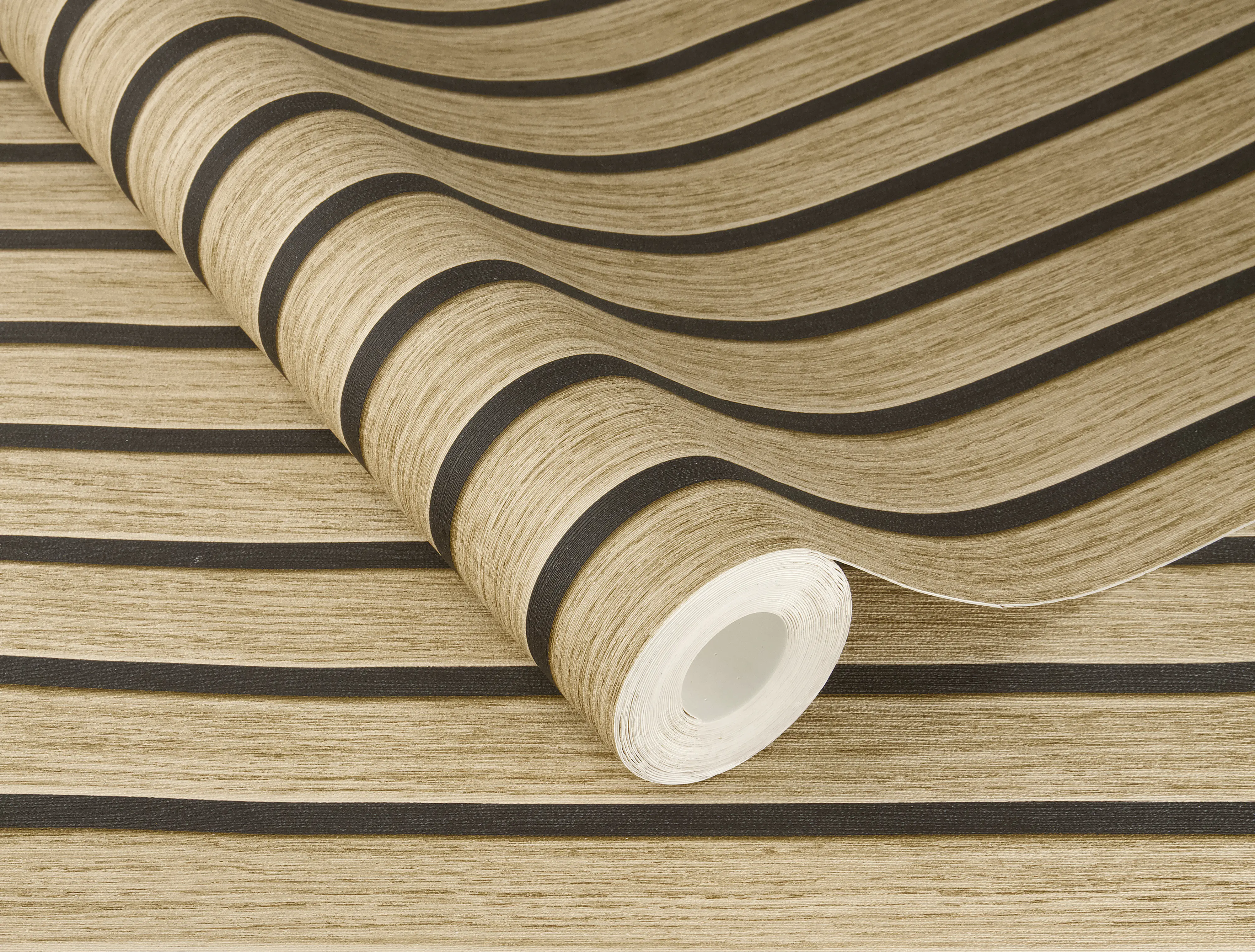 Tesa x Rasch selbstklebende Tapete Akustikpaneele Optik braun beige 6 x 0,53 m