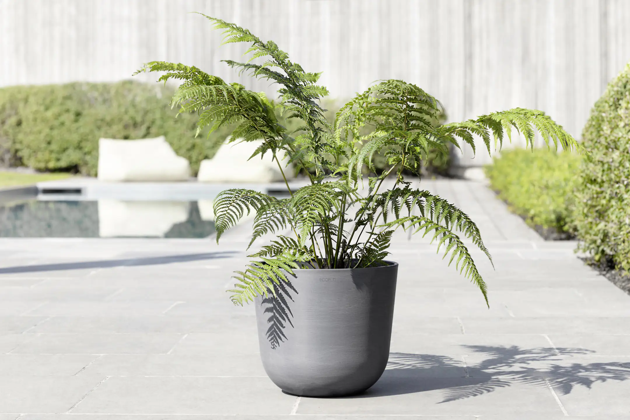 Ecopots Pflanztopf Oslo Ø 35 x 30,5 cm grau