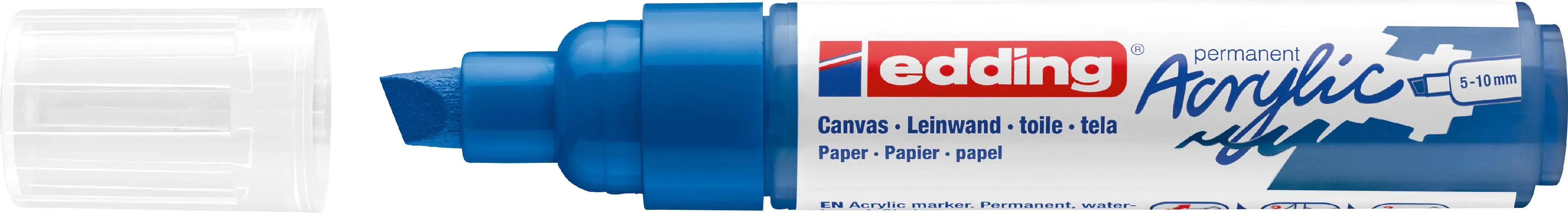 edding 5000 Acrylmarker breit enzianblau 5 - 10 mm