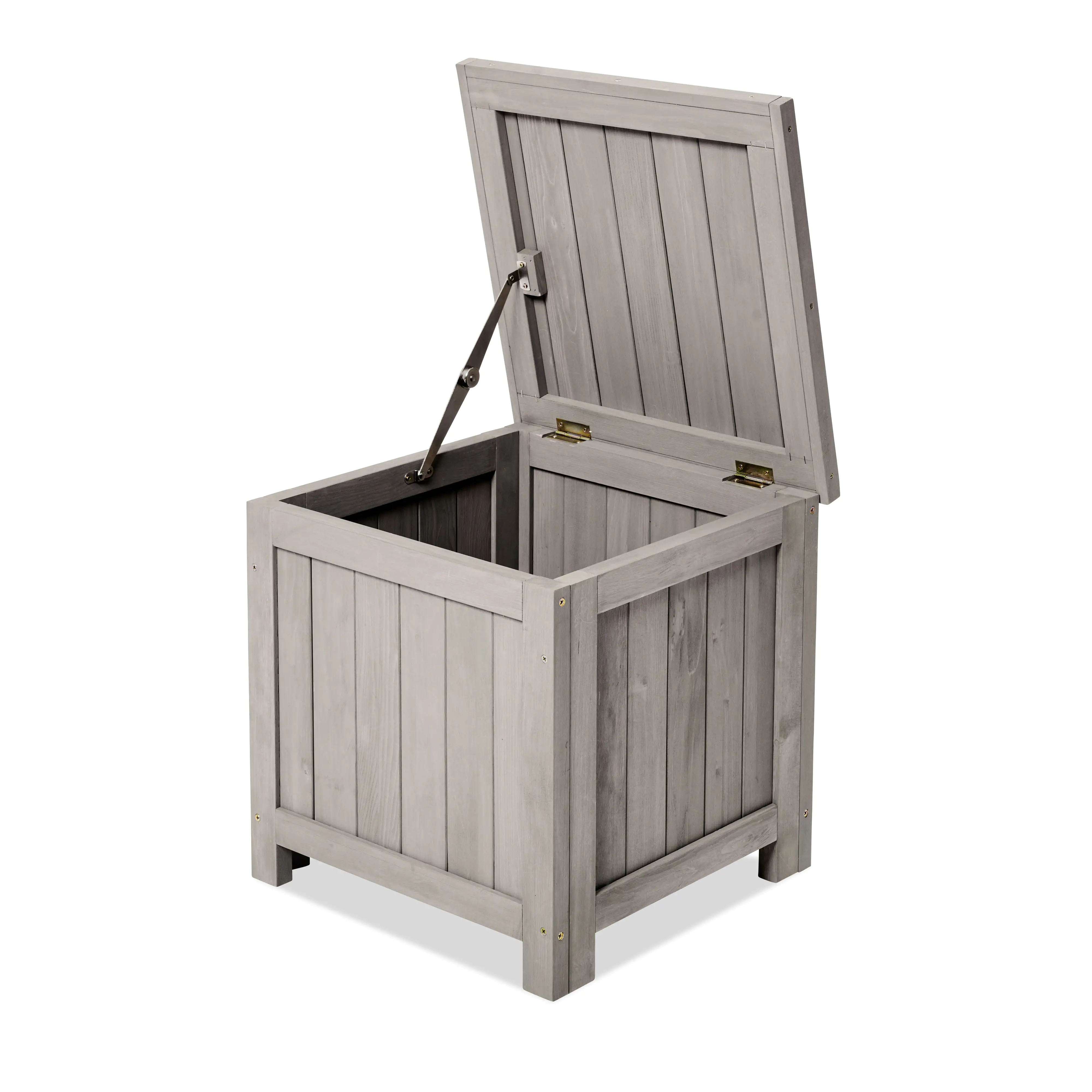 Butenkist Balkonbox Hille Holz mit Klappdeckel 45 x 45 x 45 cm