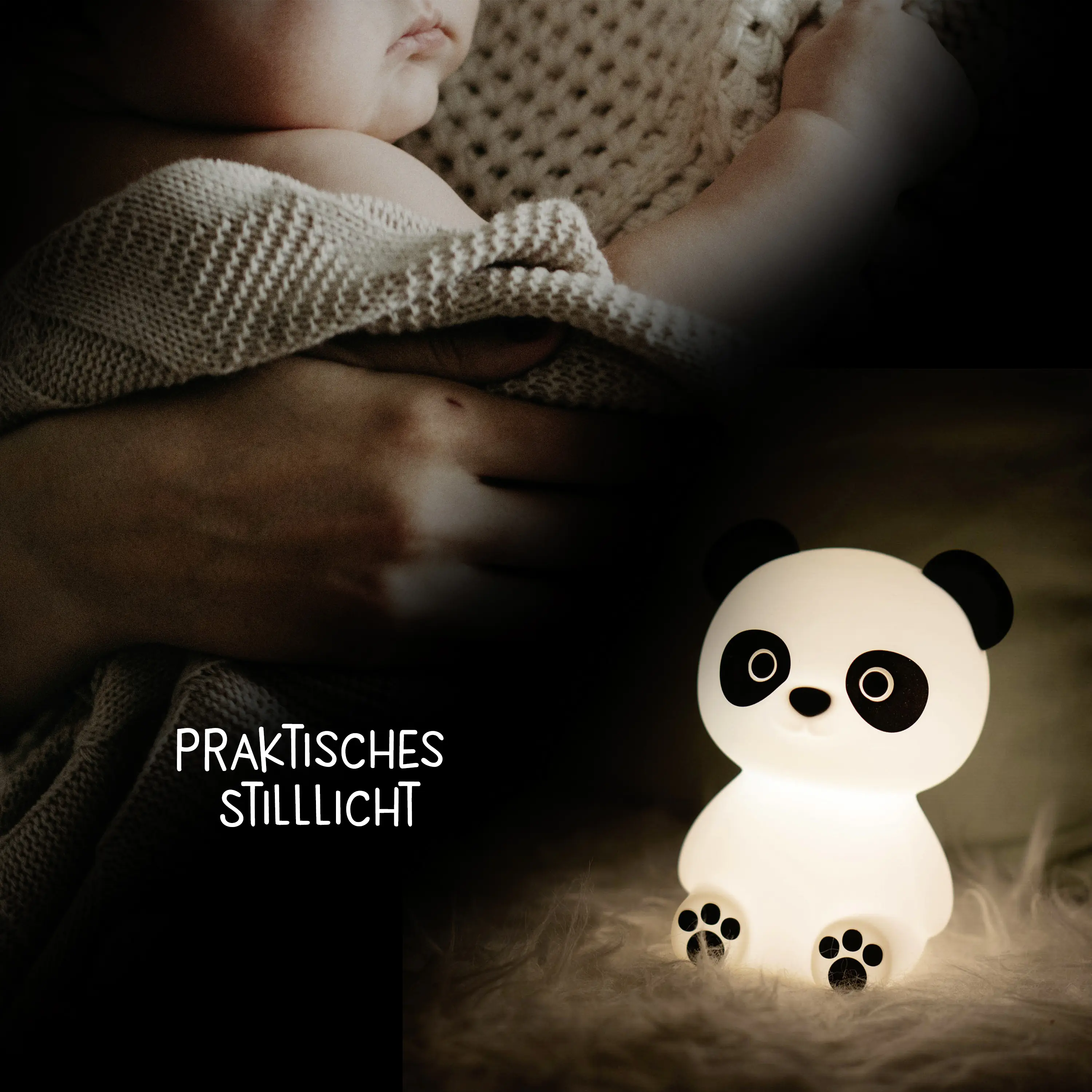Megalight LED Deko Licht Paddy Panda 3W, RGBW, weiß