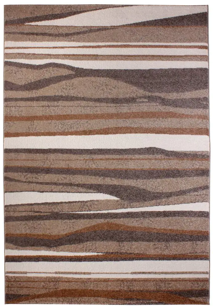 Andiamo Teppich Chelles braun-gestreift, 160 x 230 cm