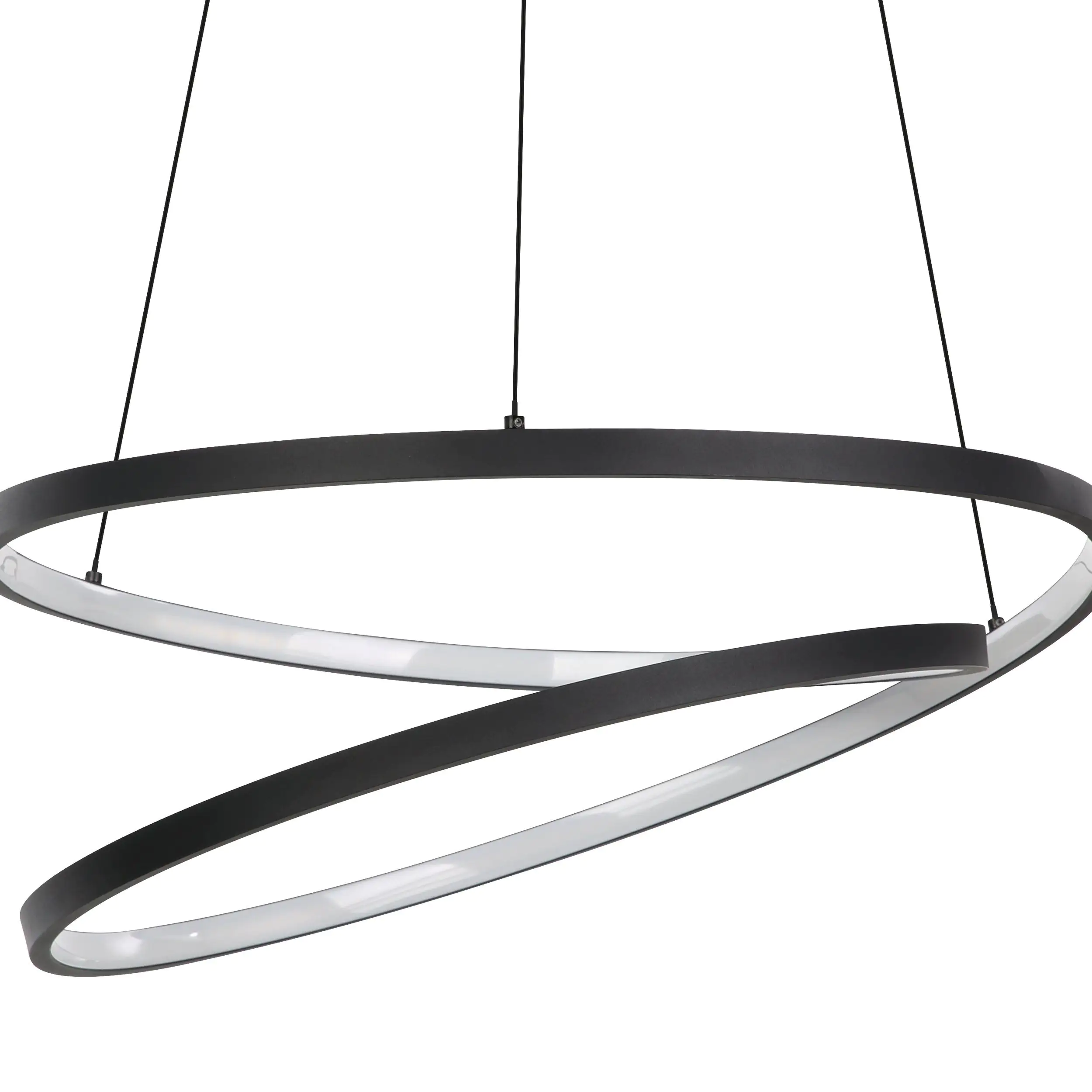 Eglo LED Pendelleuchte Ruotale schwarz weiß 55 x 150 cm 