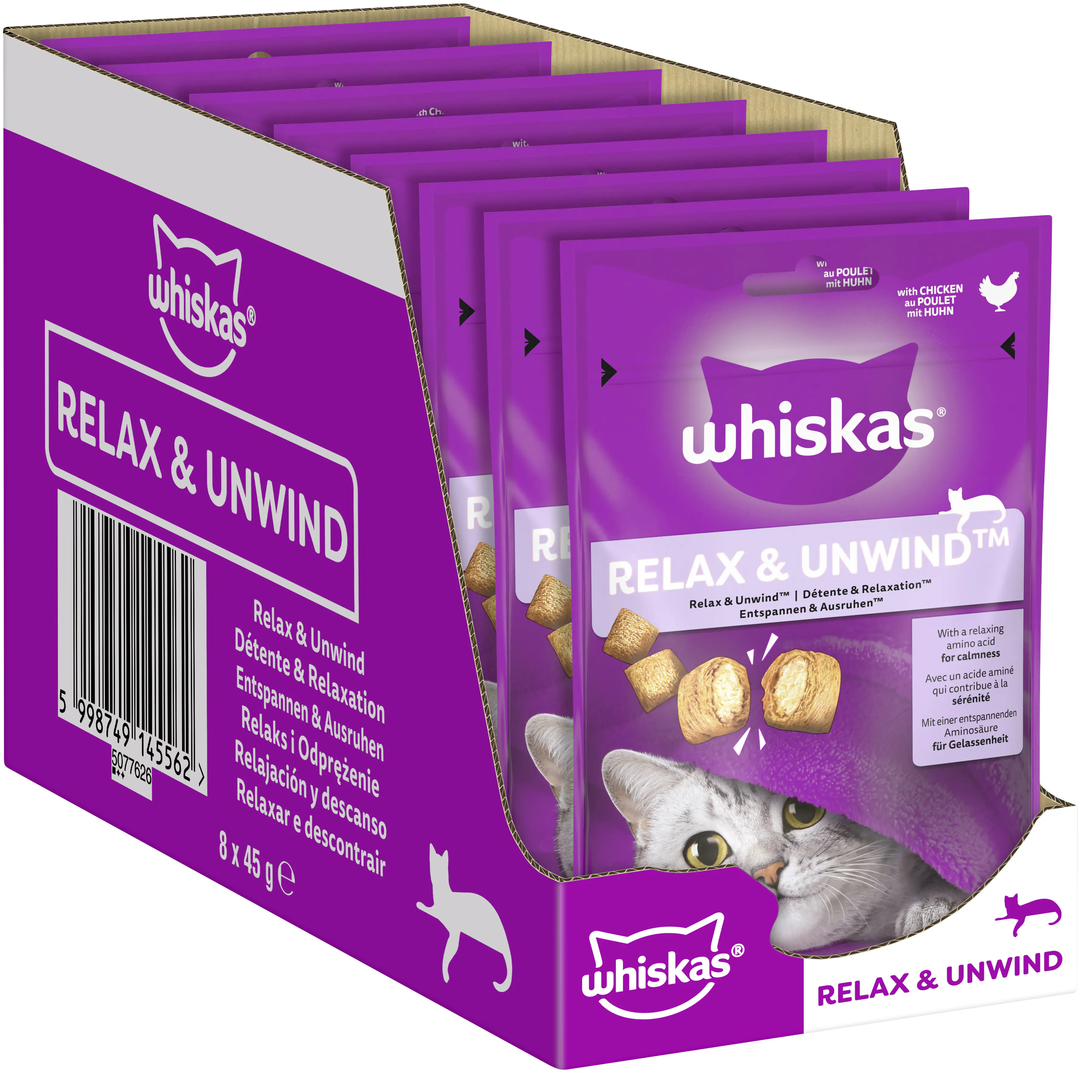 Whiskas Relax & Unwind Katzensnack 45 Huhn 