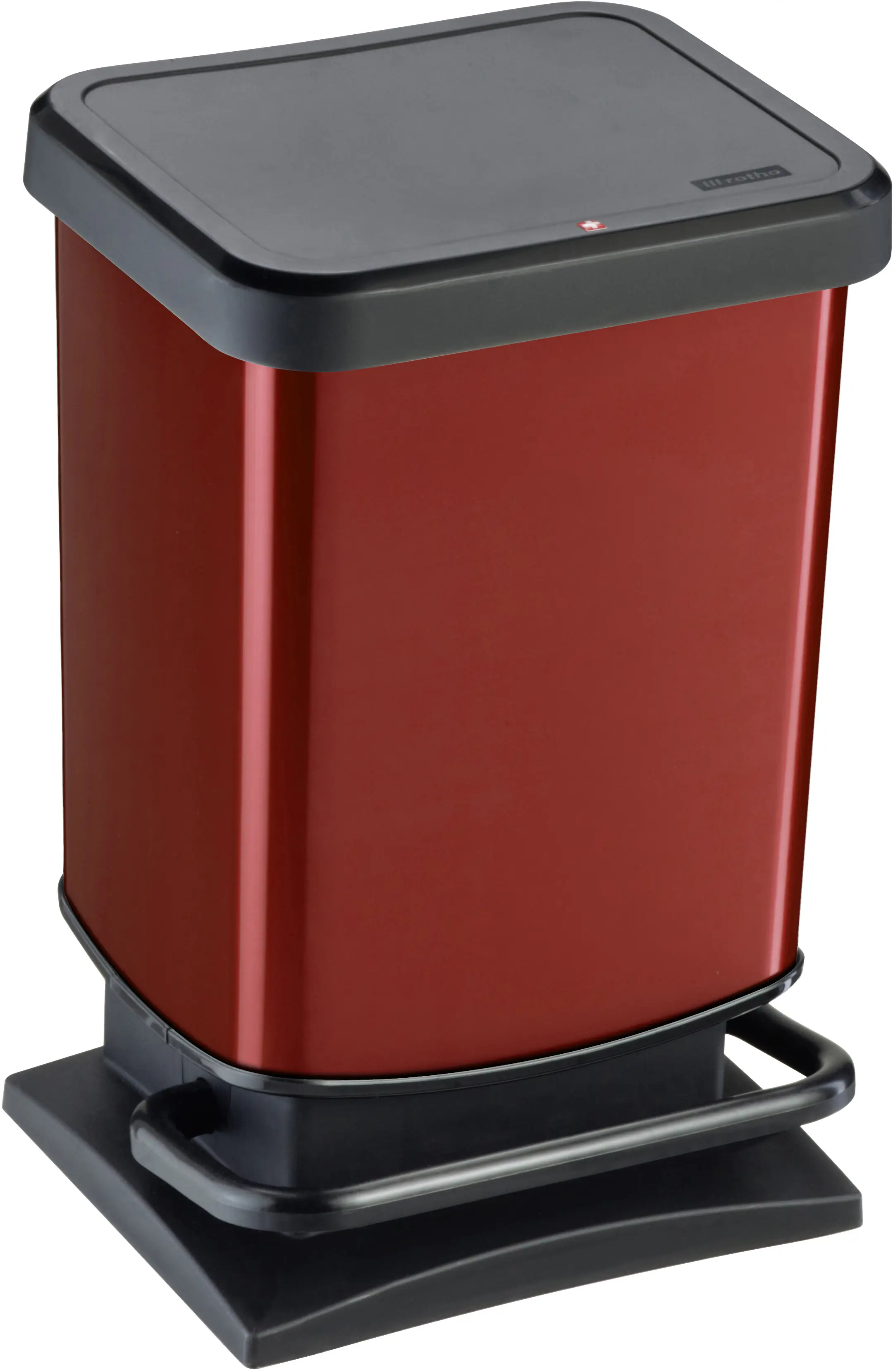Rotho Treteimer Paso 20 L metallic rot