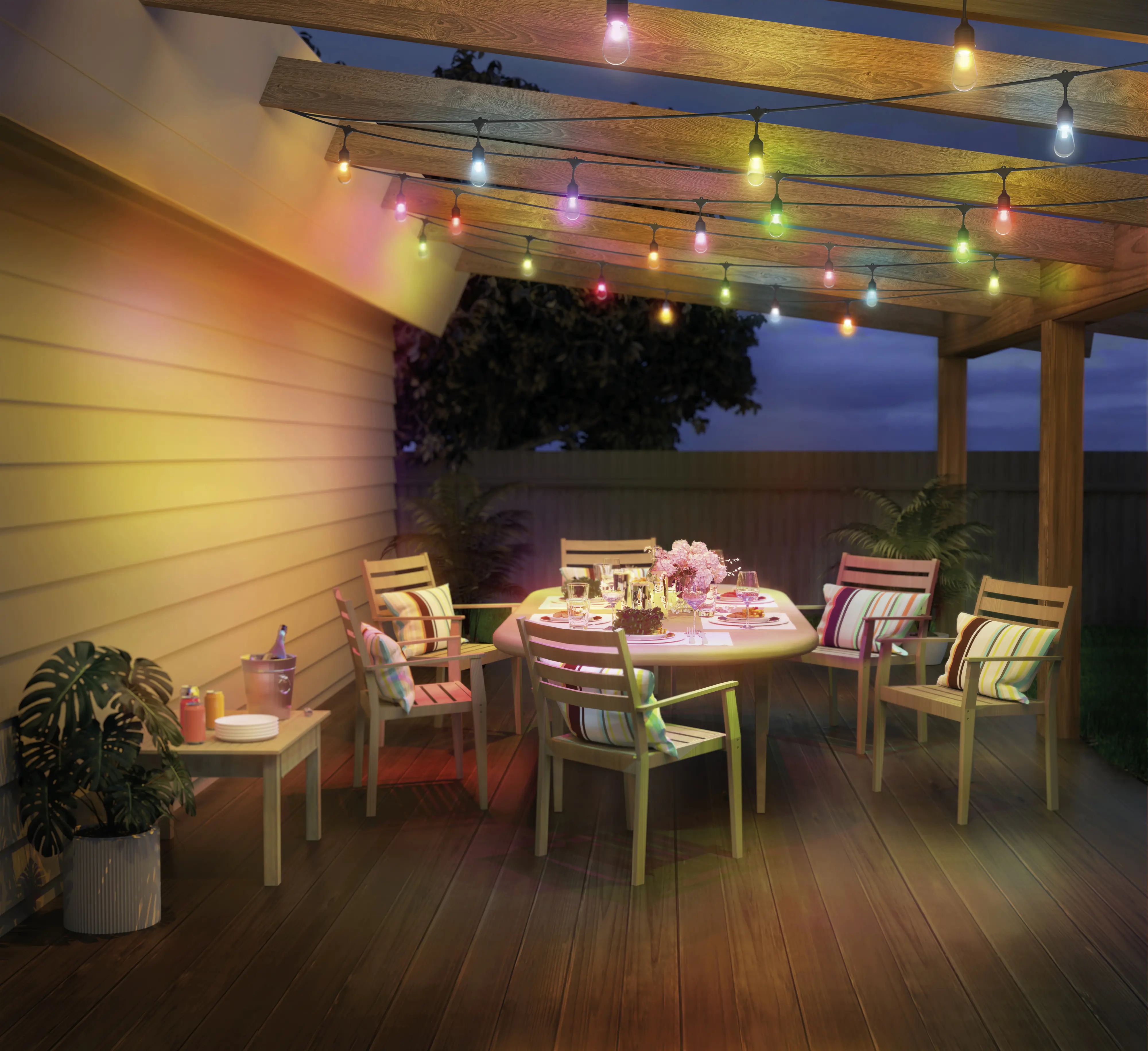 WiZ LED Lichterkette 12W 14,8m RGB