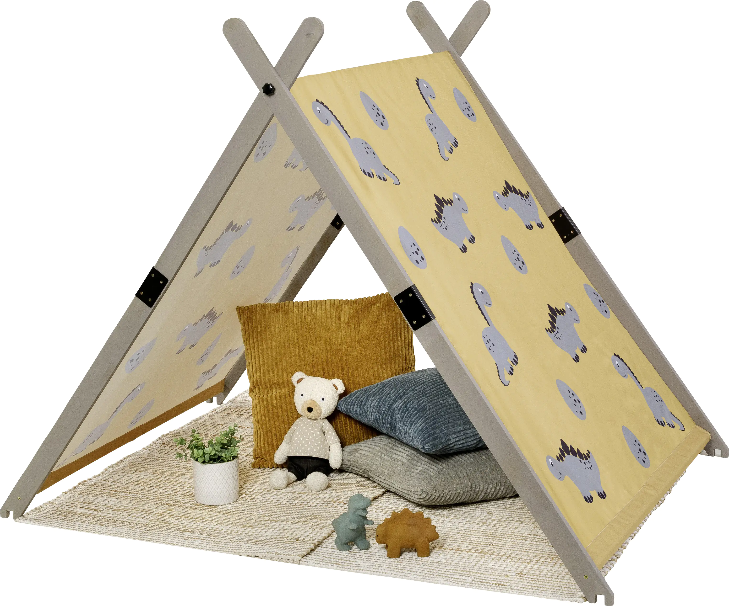Muddy Buddy Sandkasten mit Zelt Dino Lover 140 x 120 x 140 cm