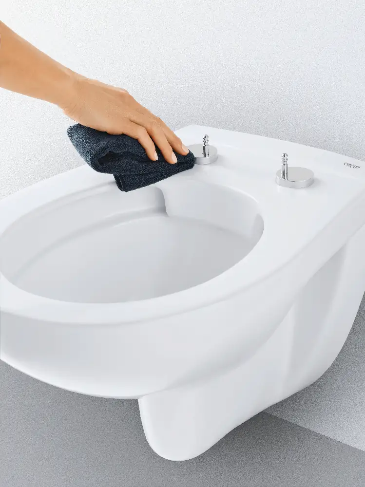 Grohe Wand-Tiefspül-WC Bau weiß, spülrandlos, inkl. WC-Sitz