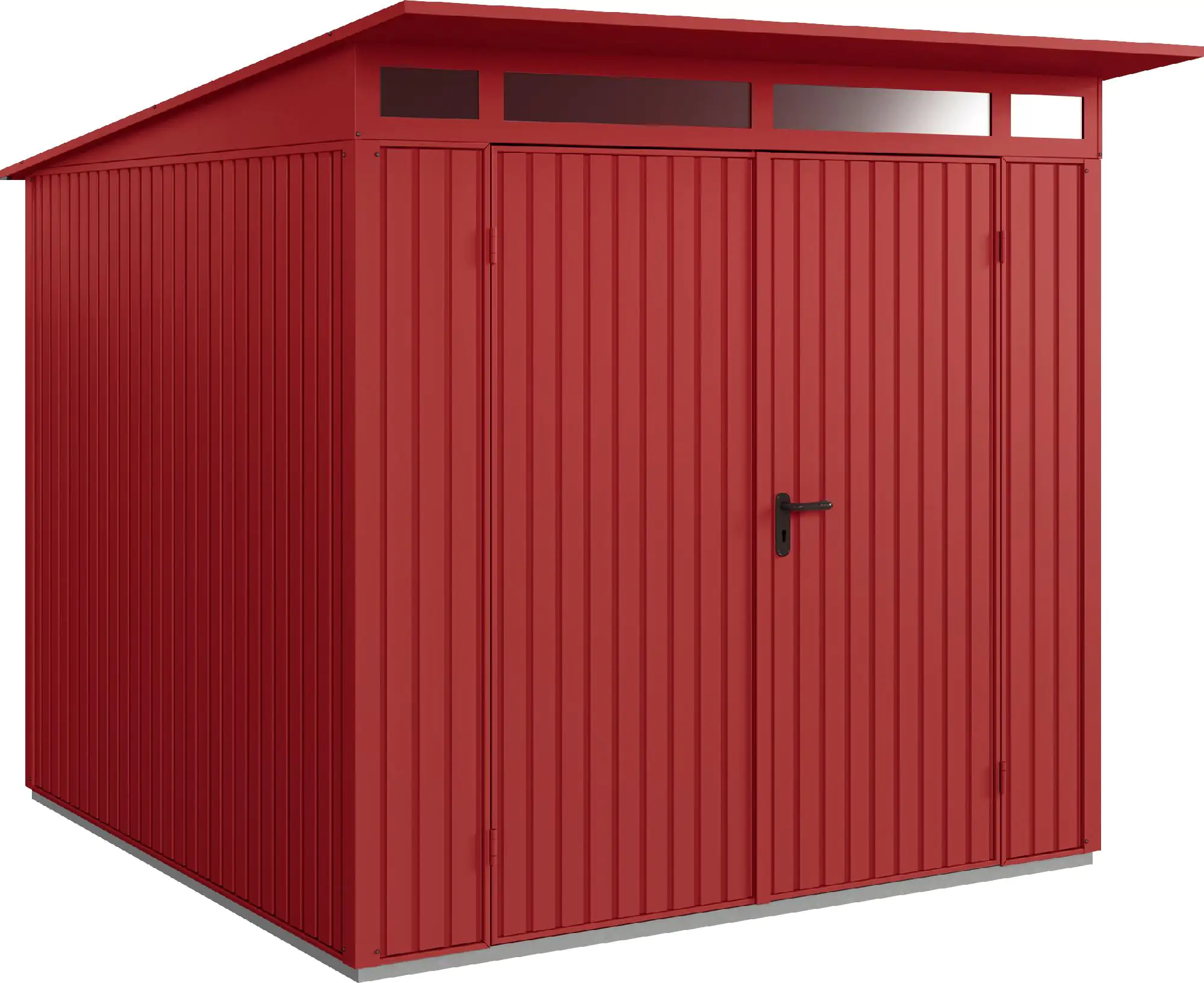 EcoStar Gerätehaus Trend-P Typ 2 purpurrot 247,9 x 283,4 x 232,3 cm