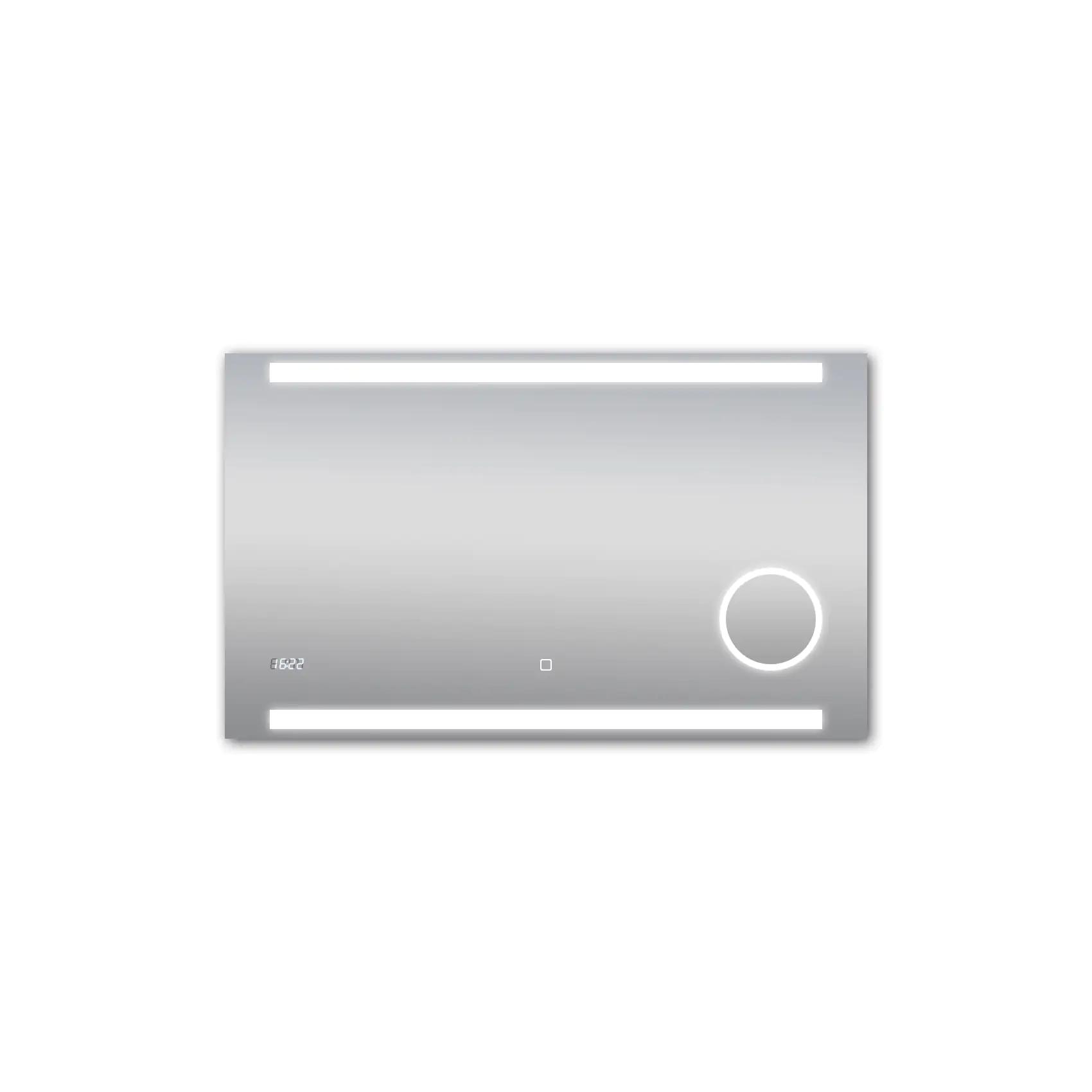 DSK LED Lichtspiegel Silver Rey 100 x 60 cm