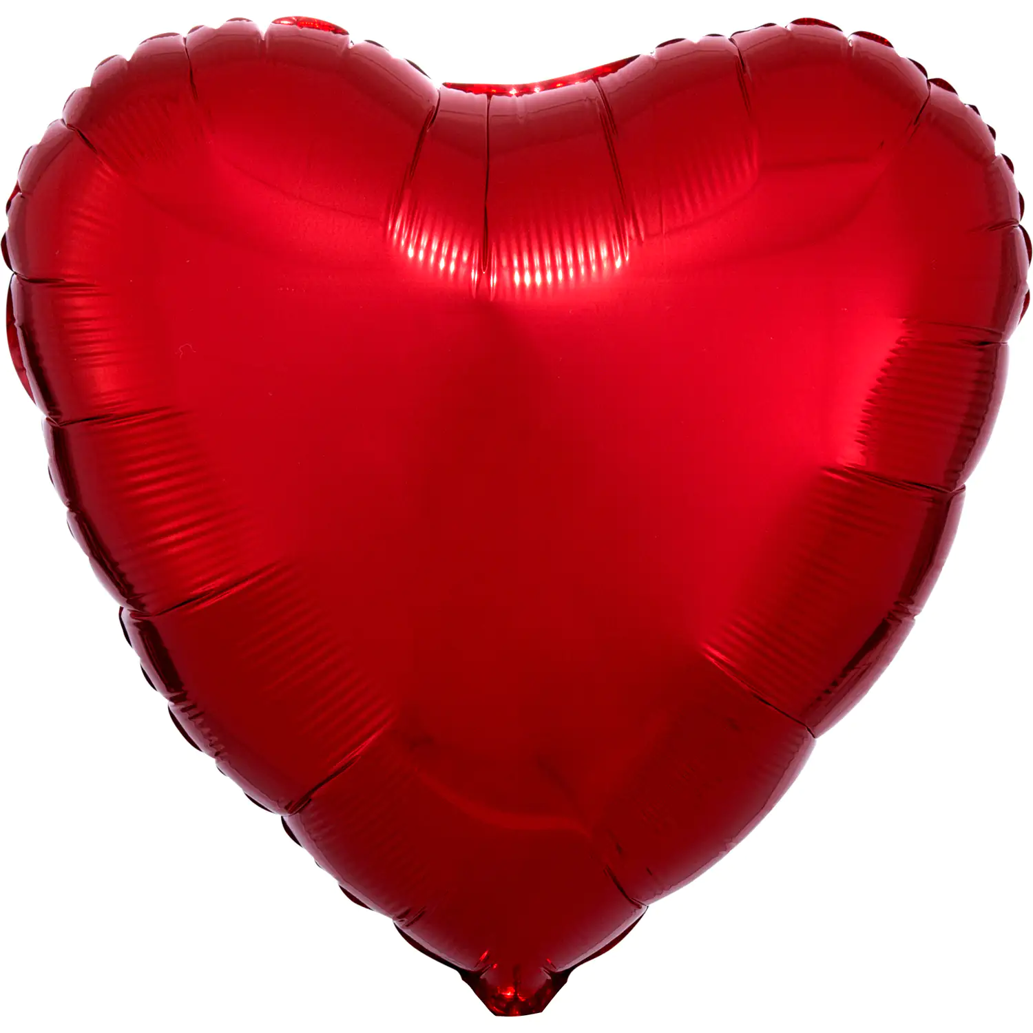 Folienballon Metallic Rot Herz 43 cm