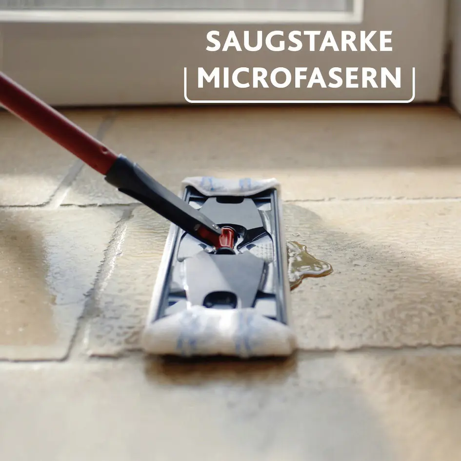 Vileda Bodenwischer Reinigungsset H2PRO Flat Mop 