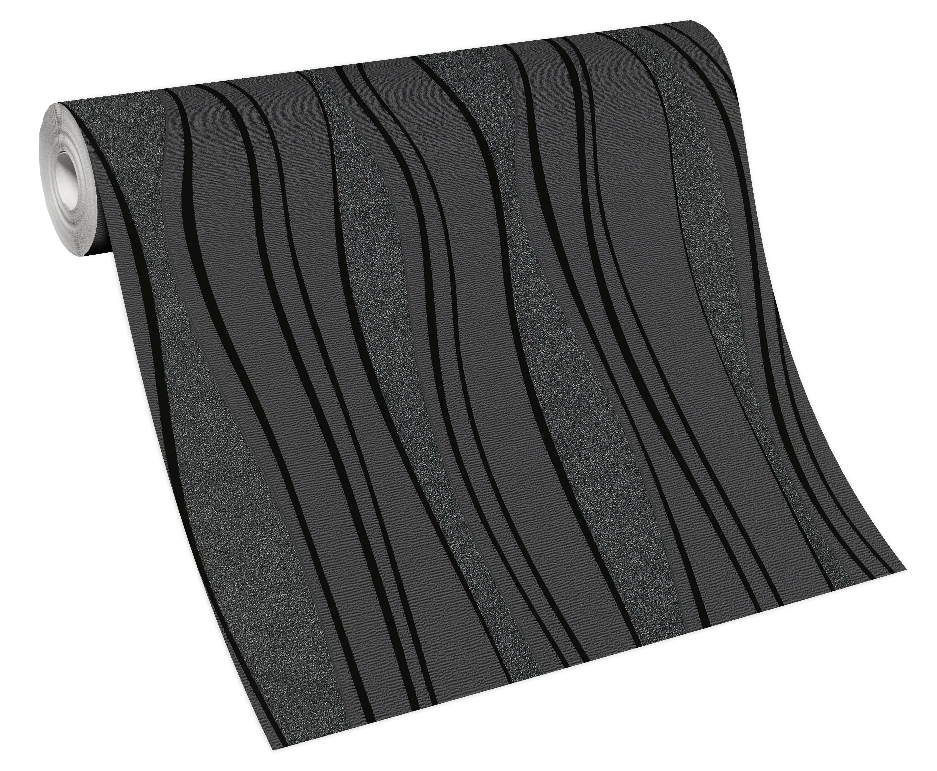 Erismann Vliestapete 13191-30 streifen schwarz 10,05 x 0,53 m