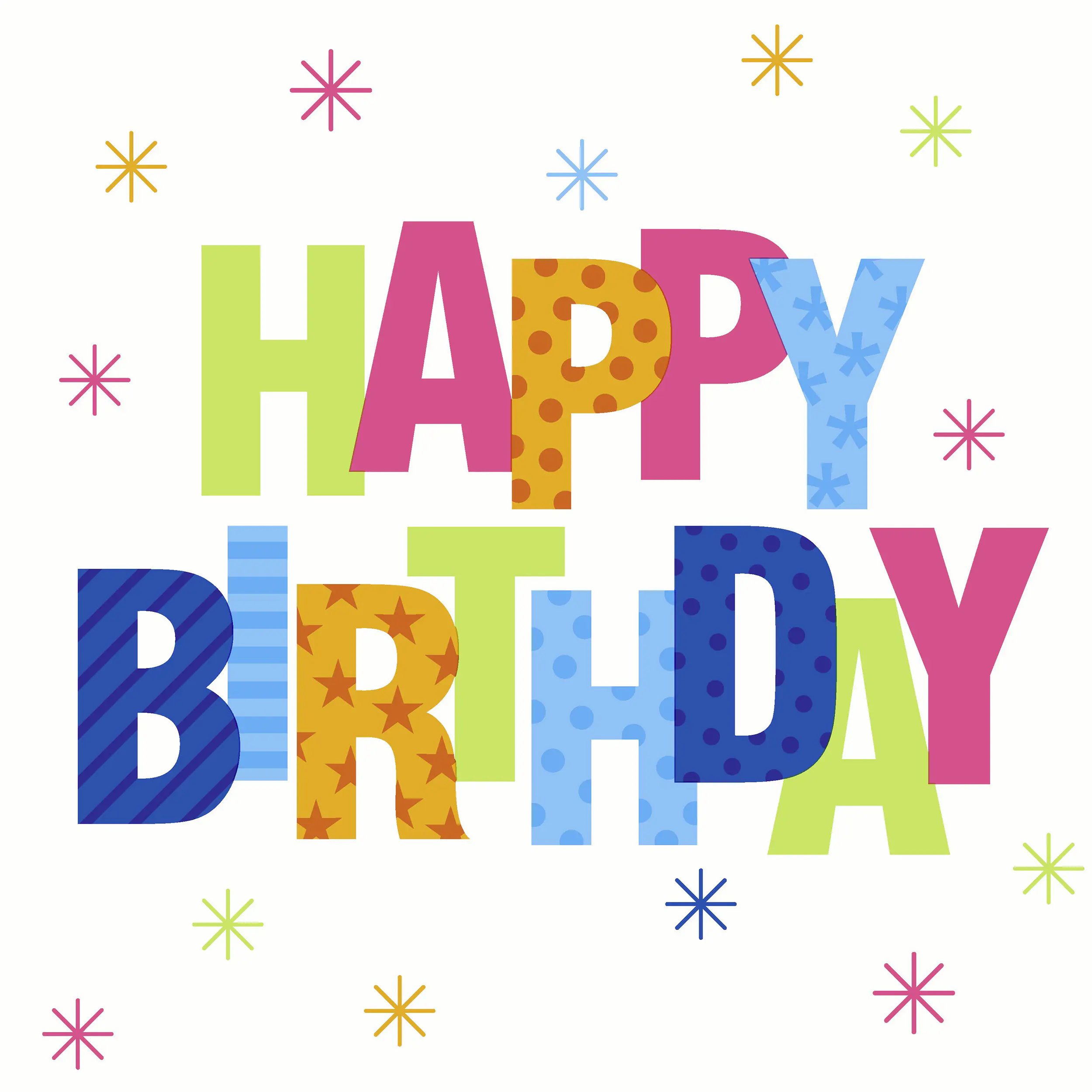 Duni Servietten Birthday Star 33 x 33 cm - 20er Pack