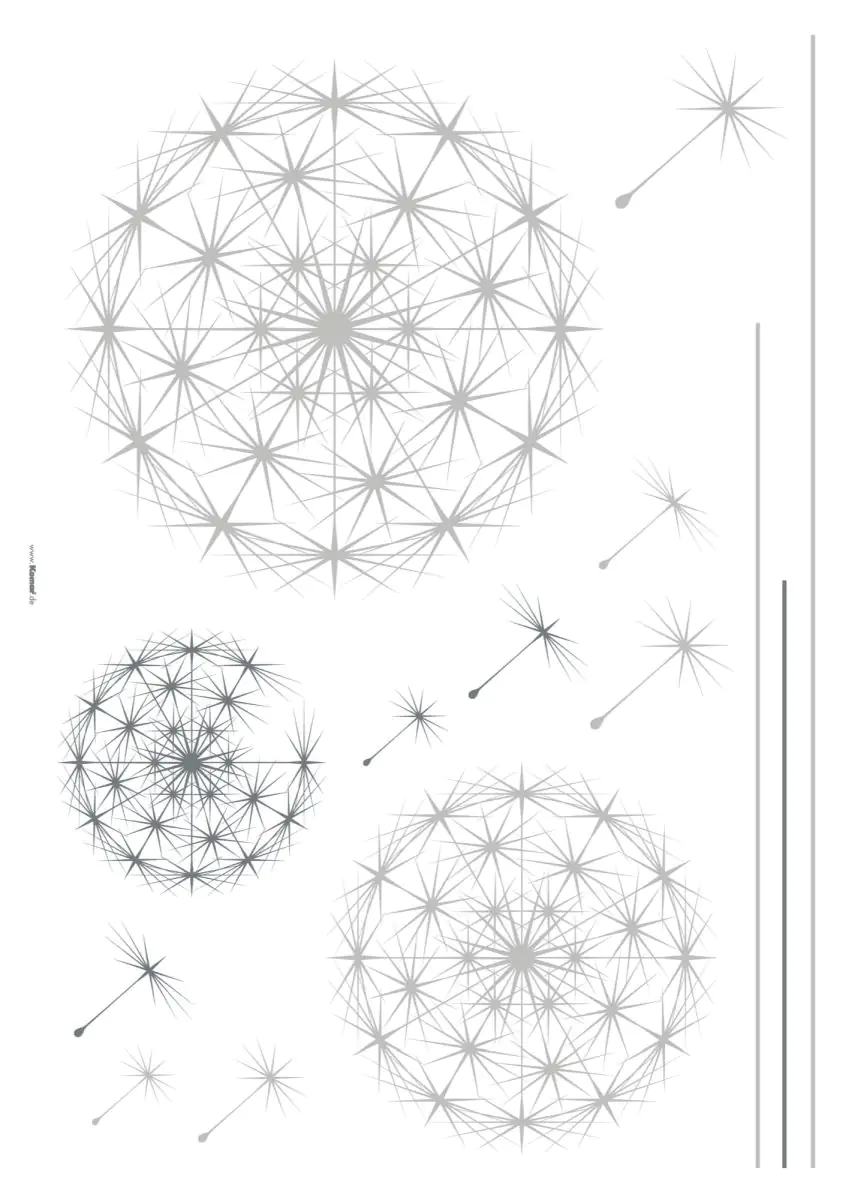 Komar Decosticker Dandelion 70 x 100 cm