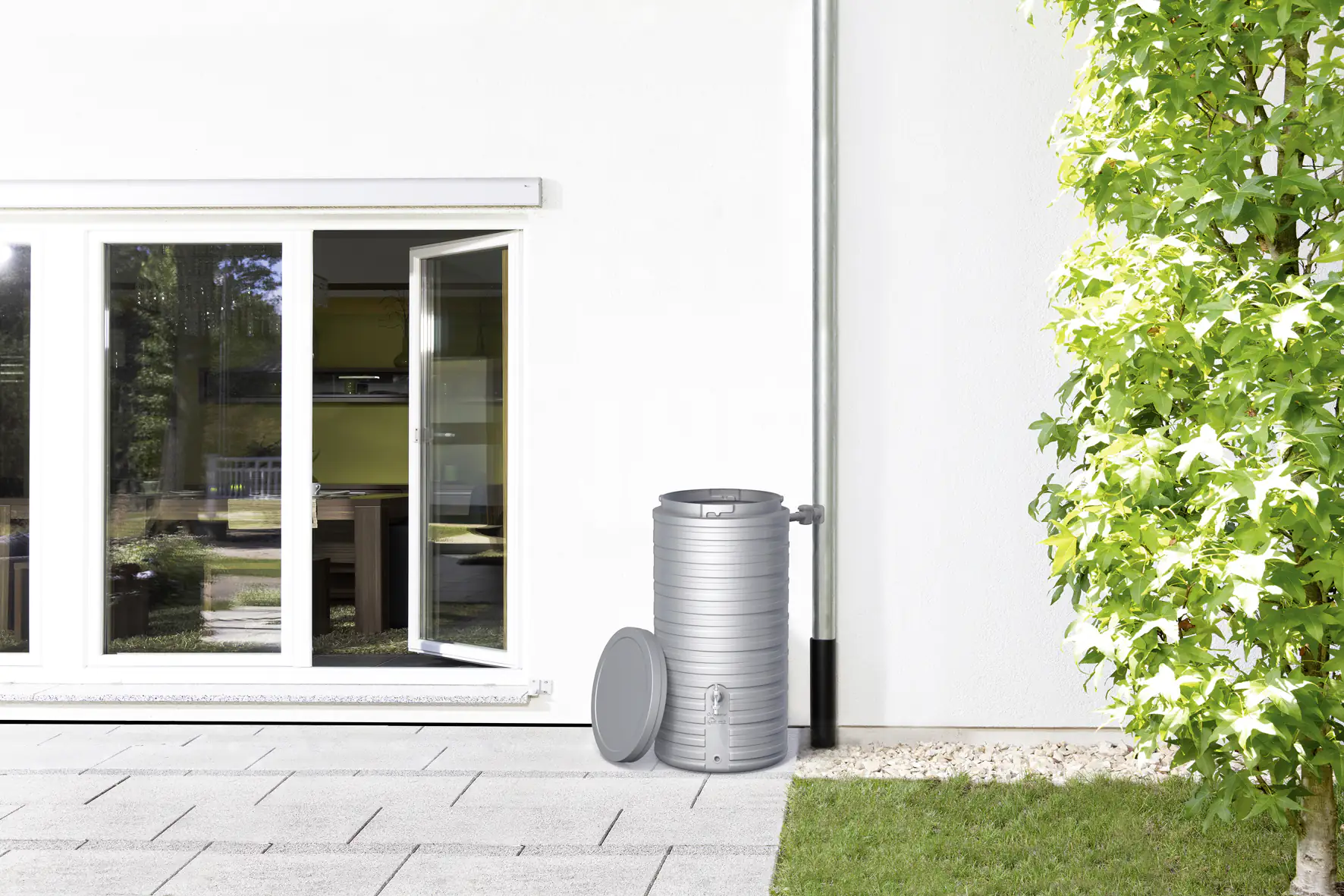 Garantia Regenspeicher Nordic 2in1 300 L steingrau