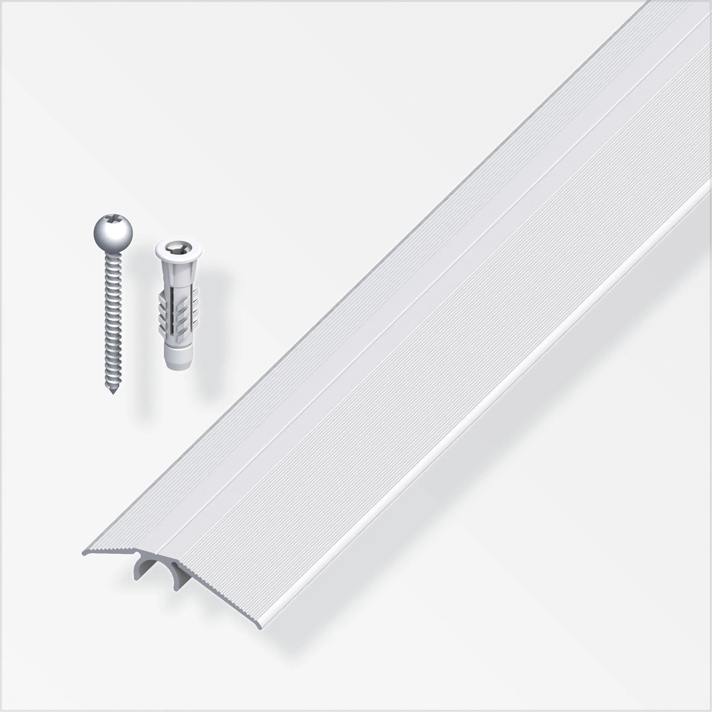alfer Niveauausgleichs-Profil + Dübel-System 0.9 m, 40 mm, Alu, silber