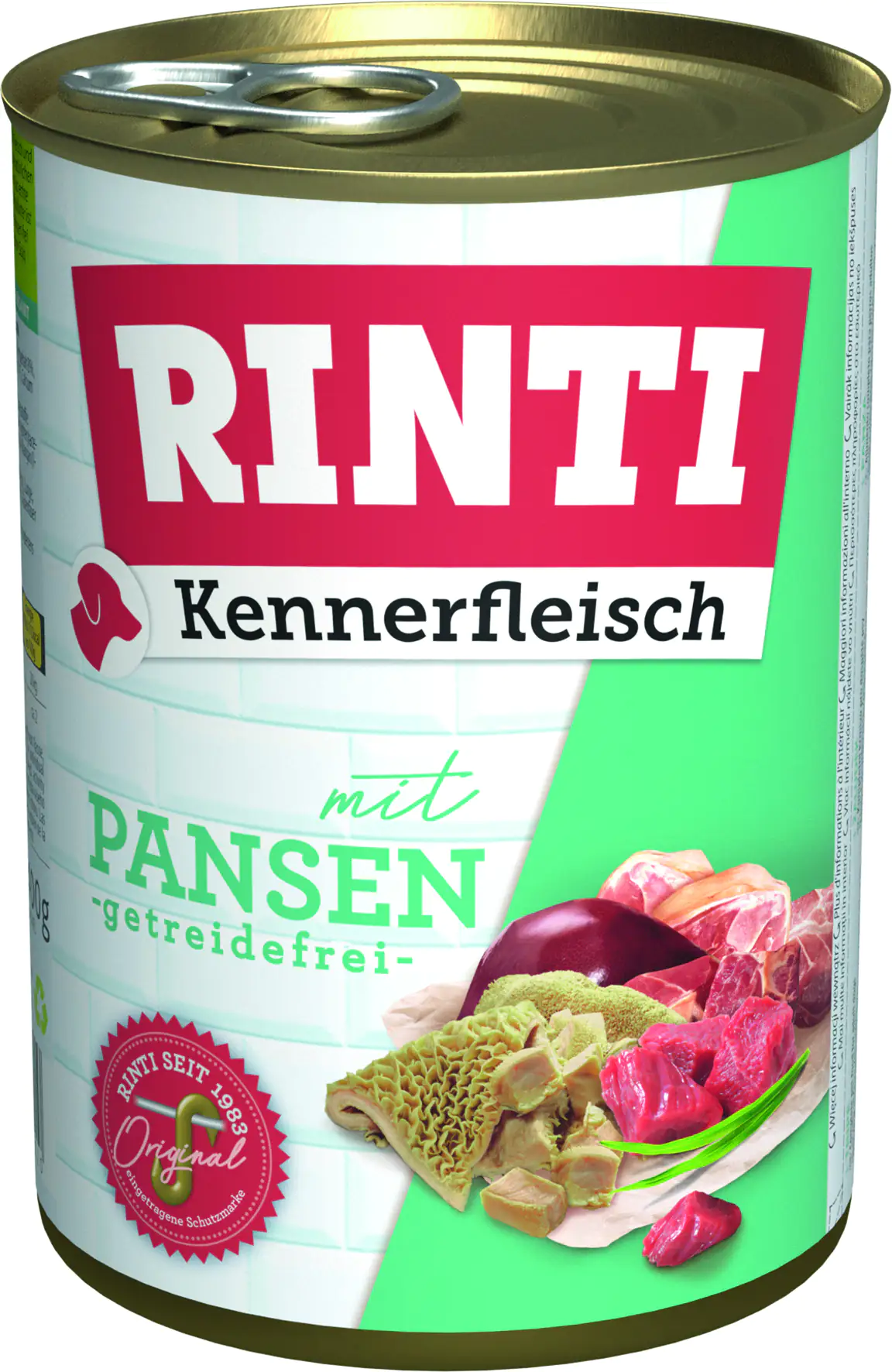 Rinti Kennerfleisch Hundenassfutter Adult getreidefrei 400 g Pansen bei Kartonabnahme