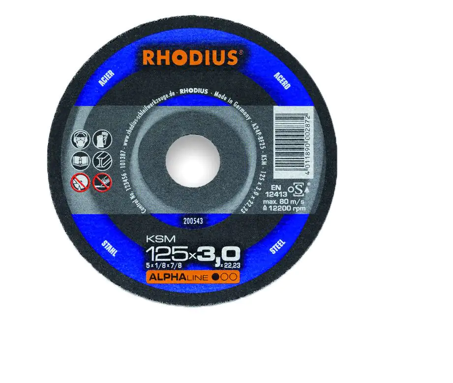 Rhodius Freihandtrennscheibe KSMK Stahl Ø 230 mm Bohrung 22,23 mm  10 Stück