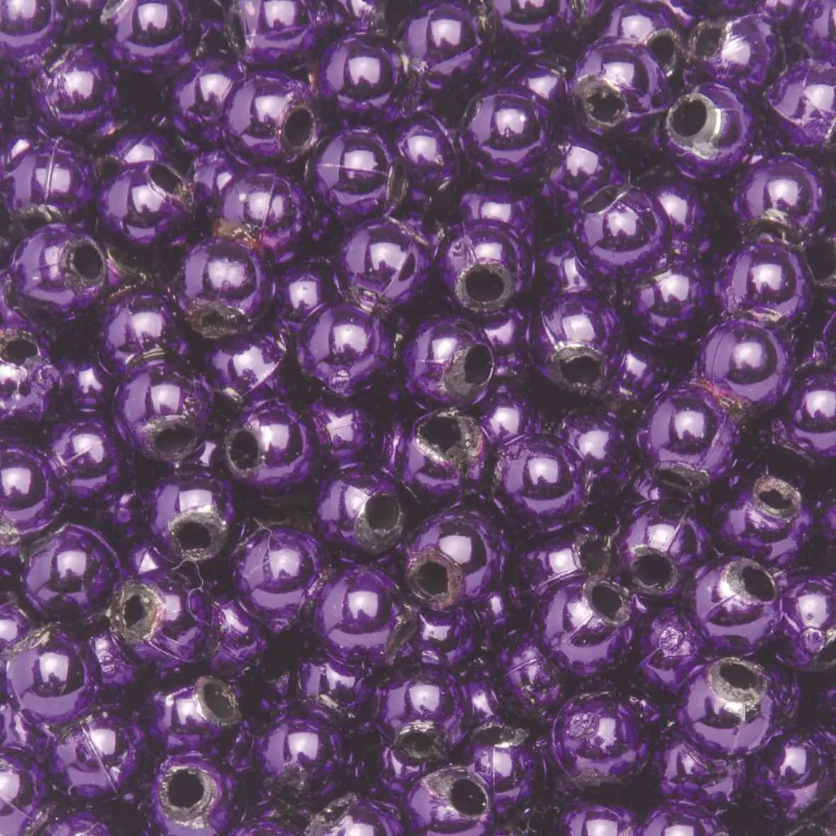 Glorex Deko Perlen 6 mm 75 g, lila