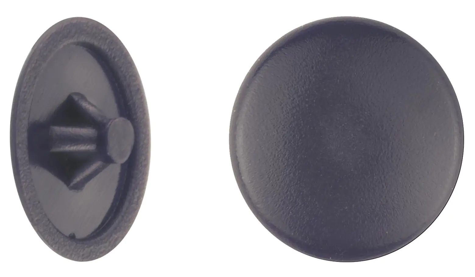 Connex Abdeckkappen Ø 12 mm für PZ Schrauben schwarz - 50 Stk.