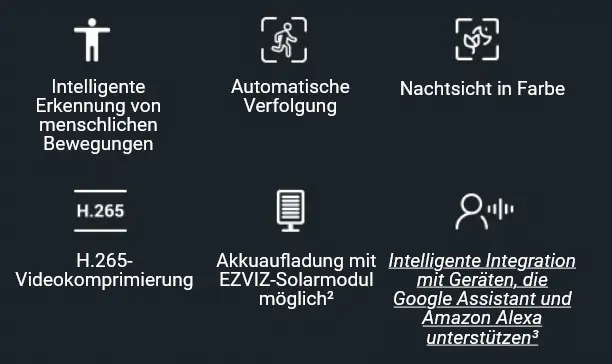 Ezviz Wlan Outdoor-Akku-Überwachungskamera HB8 360°