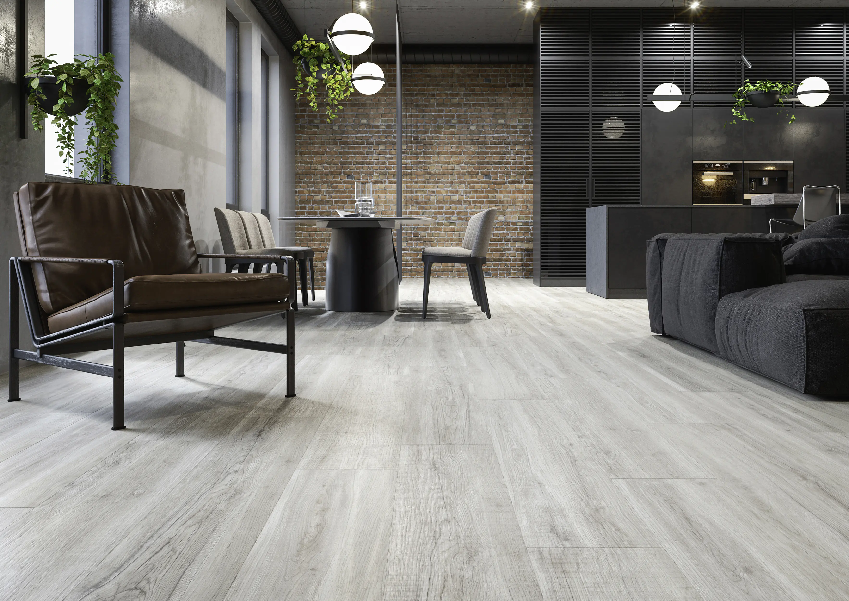 Bodenfliese Feinsteinzeug Oak Grande 20 x 120 cm tortora