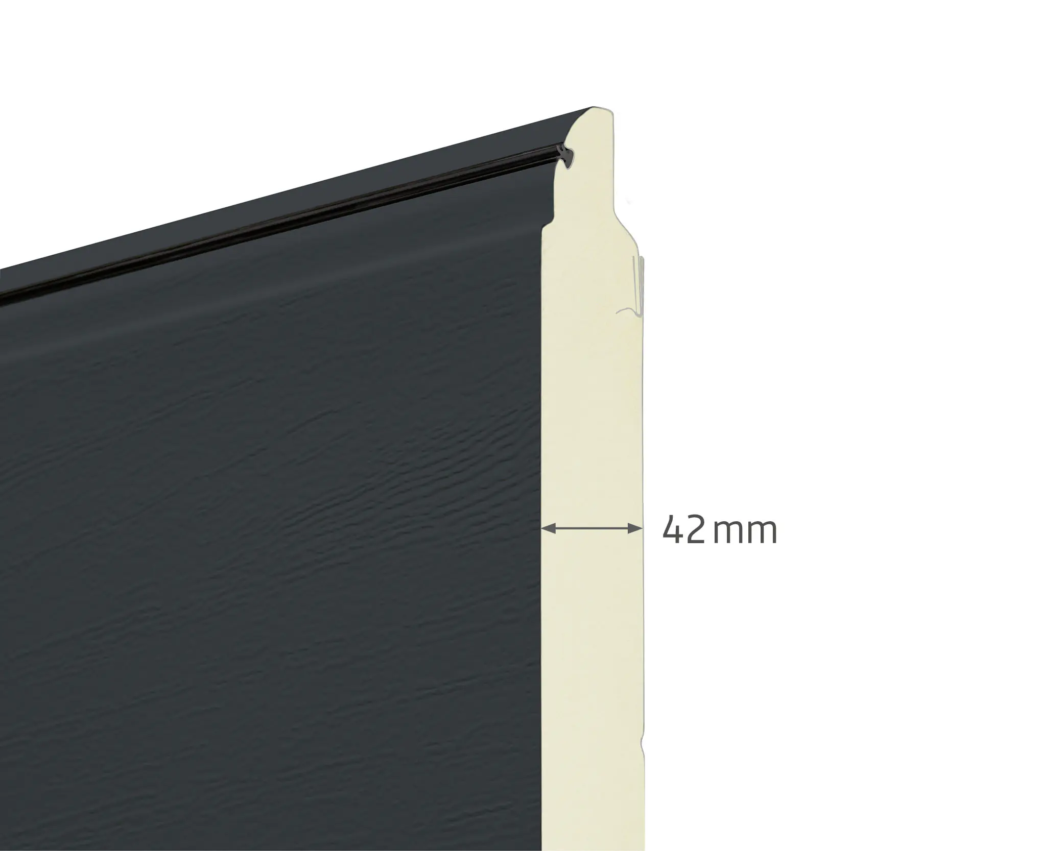 EcoStarMatic Garagen-Sektionaltor 250 x 212,5 cm anthrazitgrau Inkl. Torantrieb Liftronic 700
