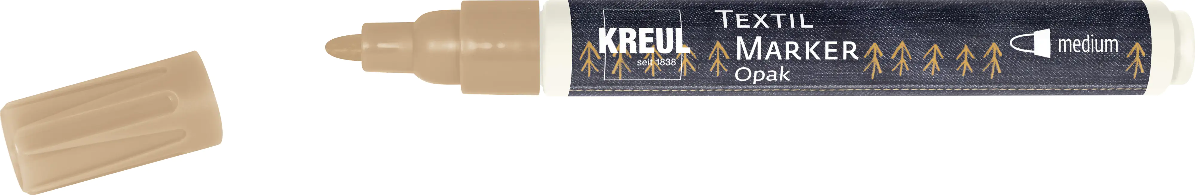 Kreul Javana texi mäx Opak Stoffmalfarbe für helle & dunkle Stoffe kupfer