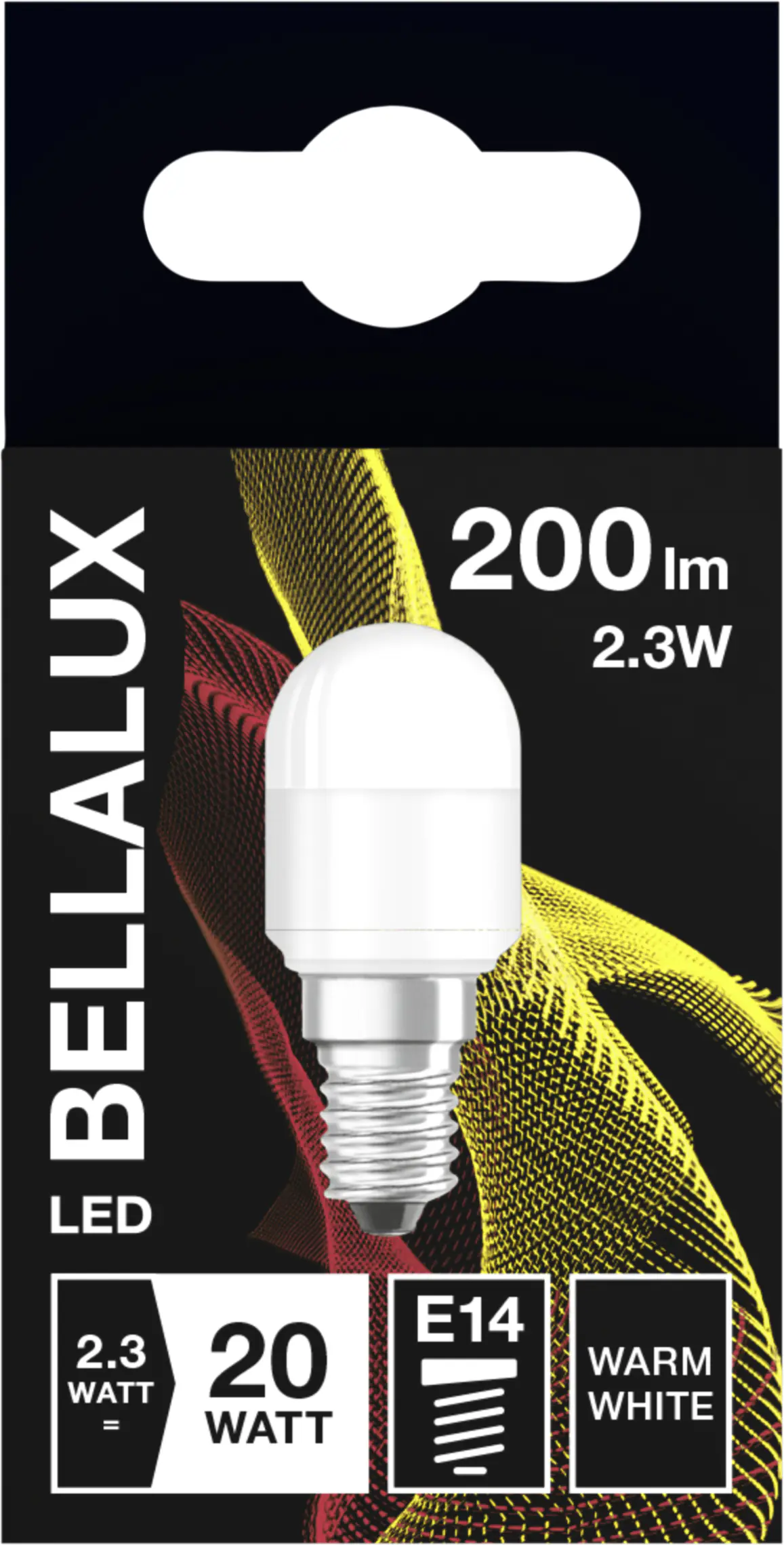 Bellalux LED Kühlschranklampe T26 E14 2,3 W warmweiß matt