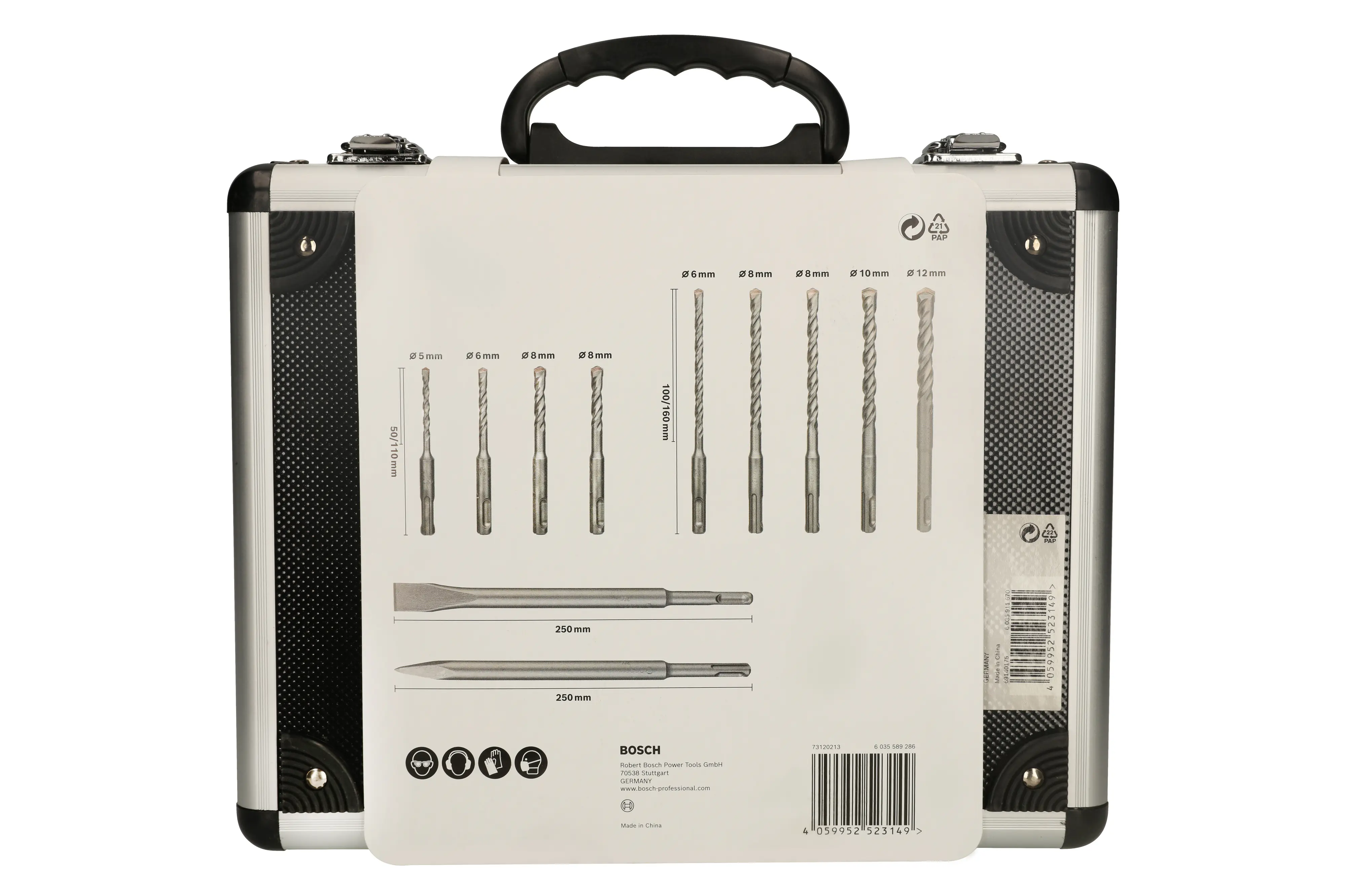 Bosch Meißel- und Hammerbohrer-Set 11-teilig SDS plus-3 5–12 mm