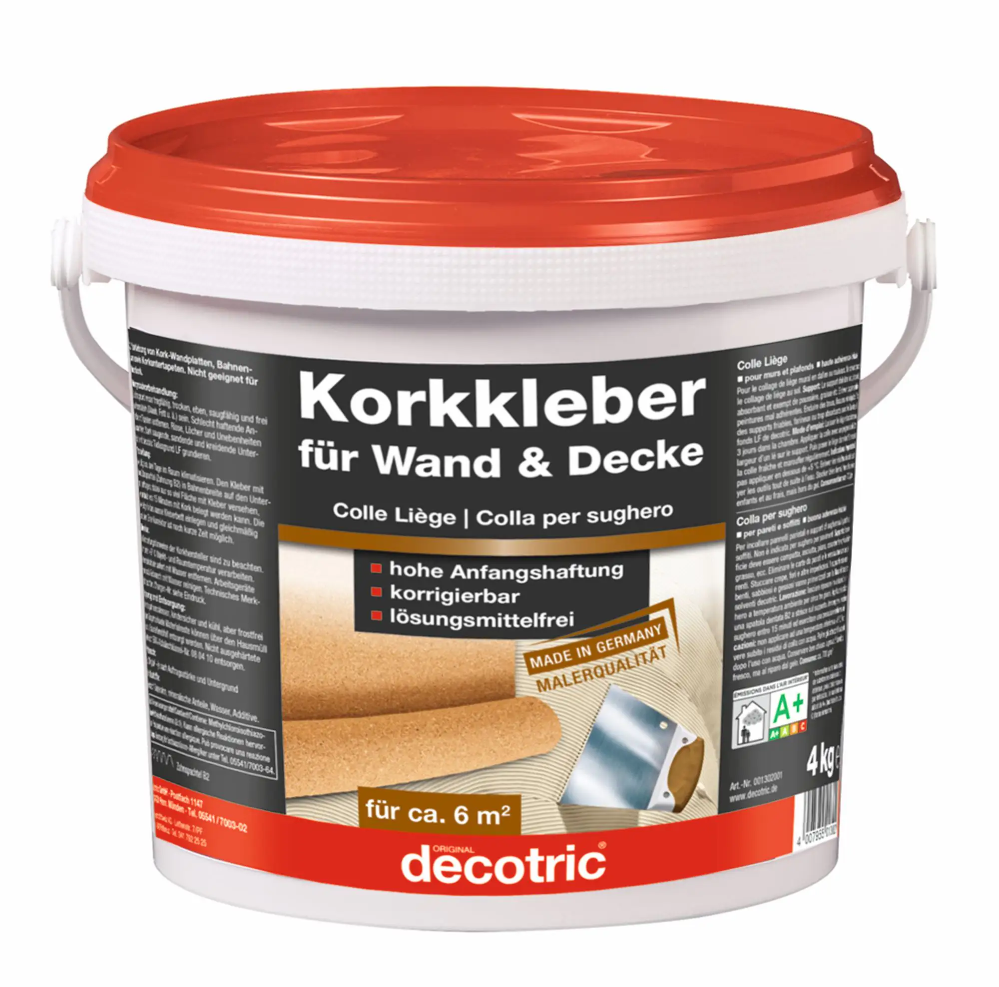 Decotric Korkkleber 4 kg