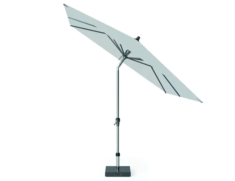 Siena Garden Mittelstockschirm Avio grau 250 x 250 cm