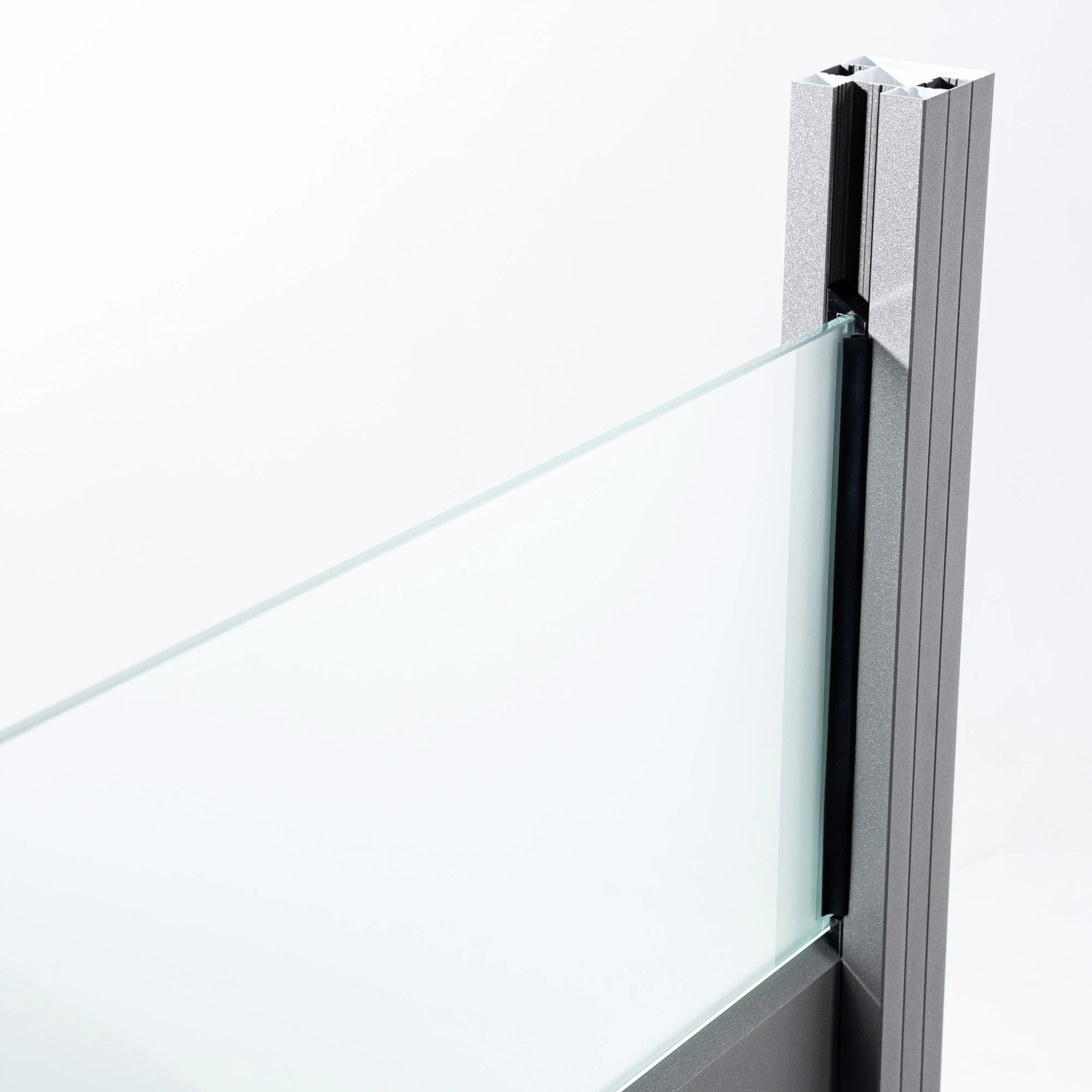 Ambiente Alu-Zaun Erweiterungsset Rhombus MINI 187 x 184,2 cm grau 