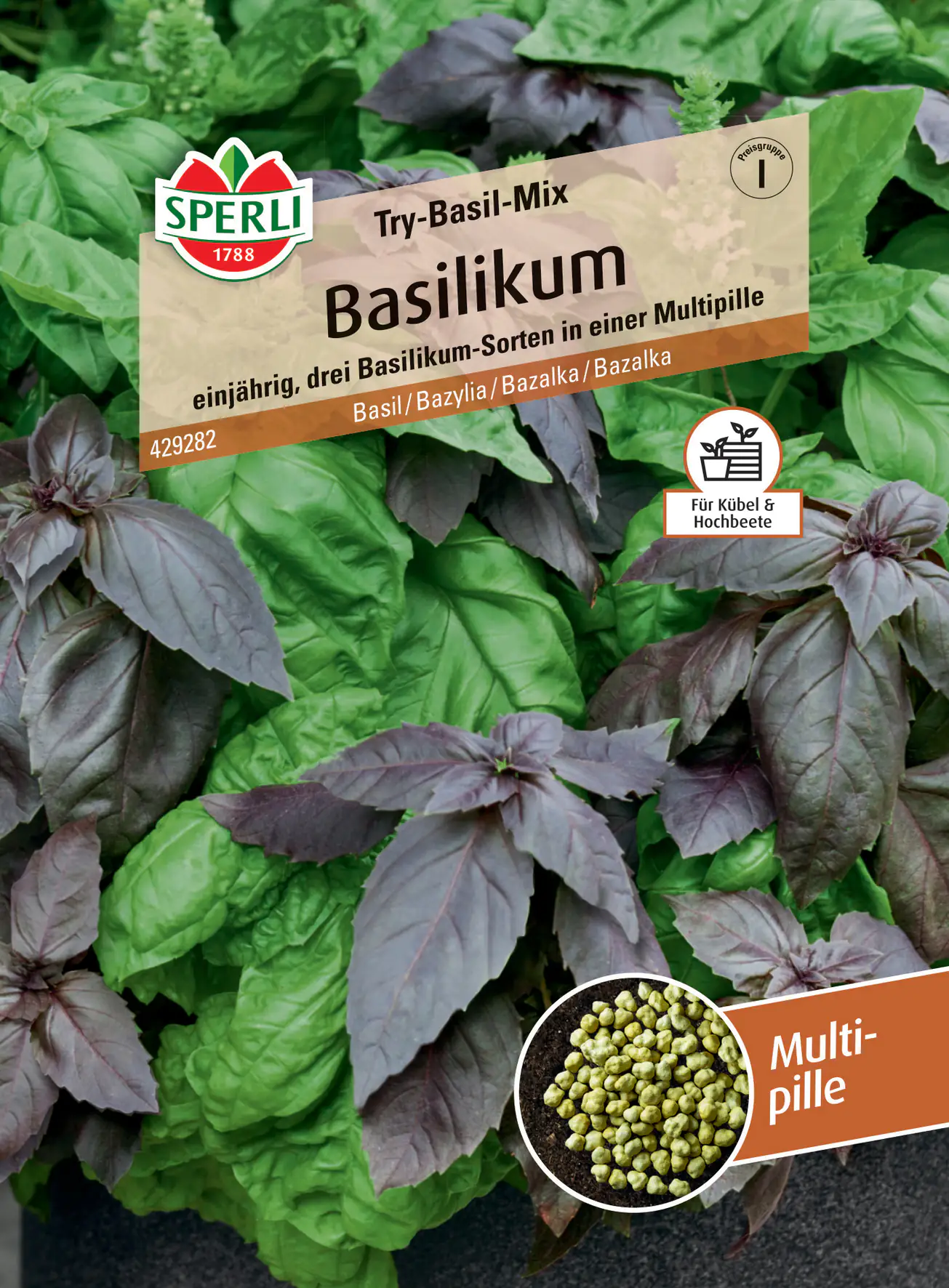 Sperli Basilikum Try-Basil-Mix Multipille