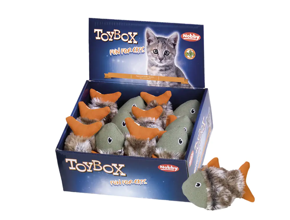 Nobby Stofffisch mit Matatabi 13 cm