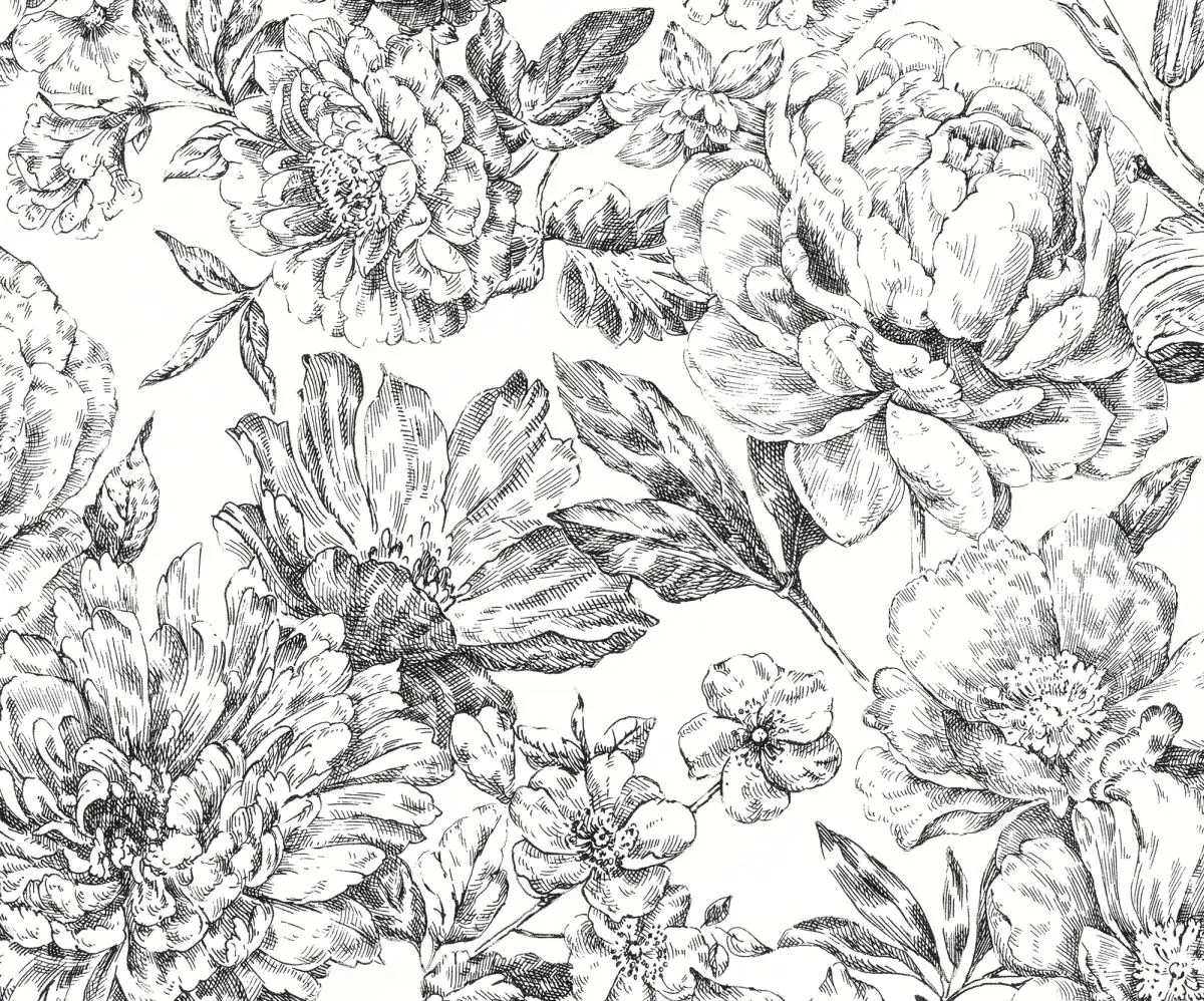 Komar Vlies Fototapete Flowerbed 300 x 250 cm 