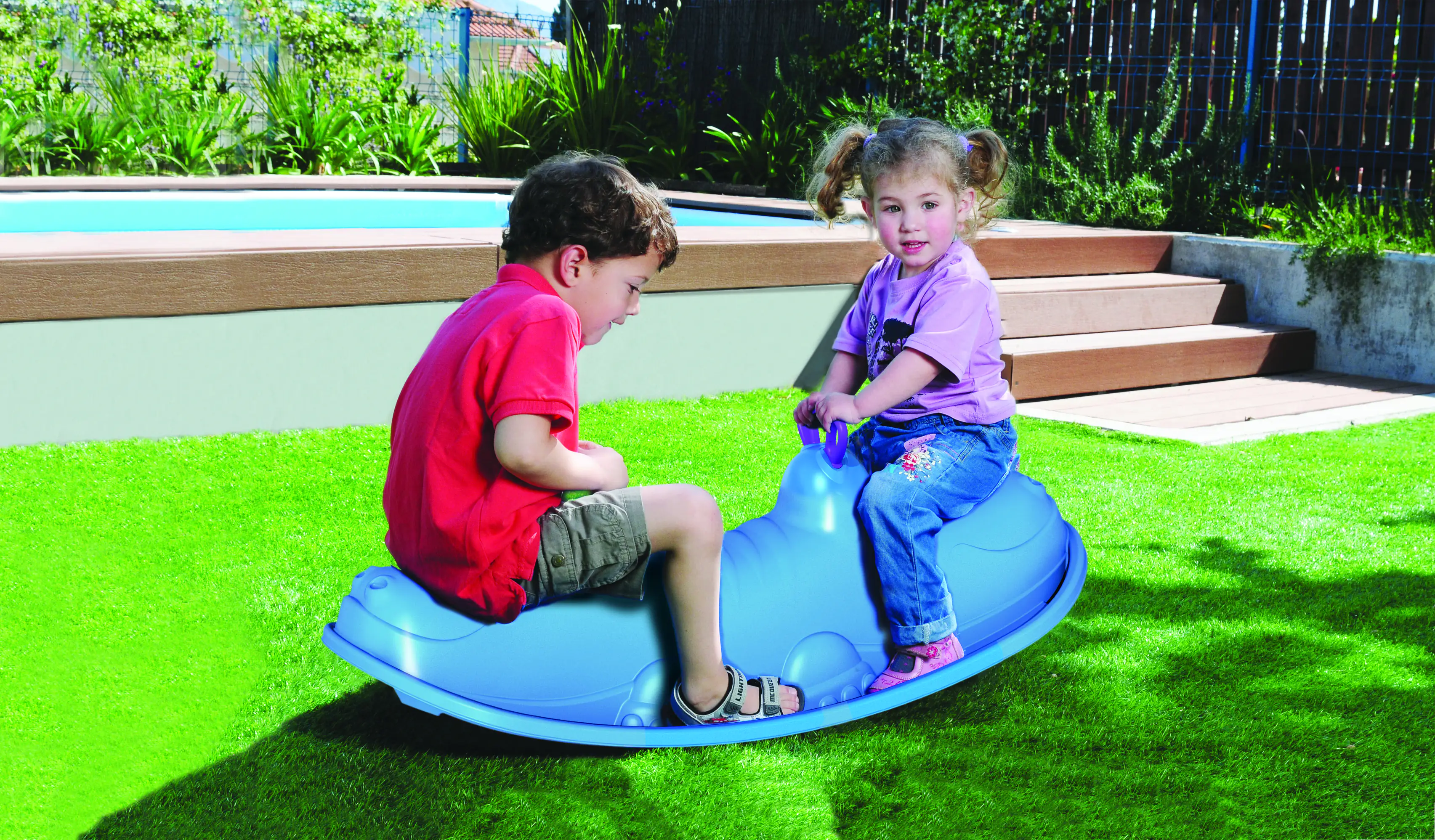 Starplast Wippe Hippo Rocker blau