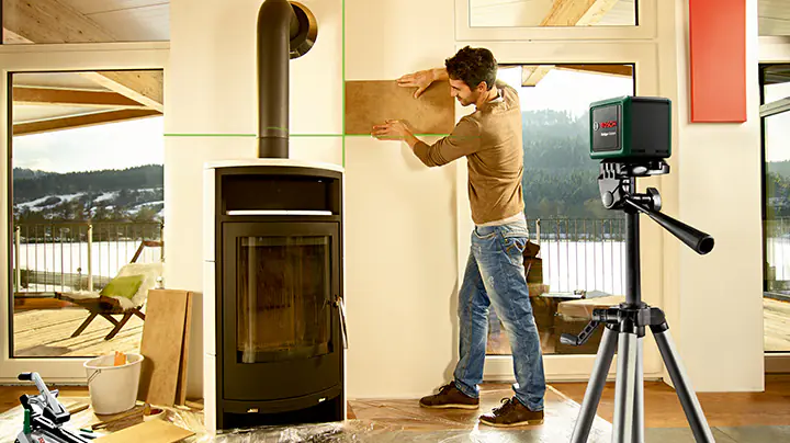 Bosch Kreuzlinienlaser Quigo Green mit Stativ 