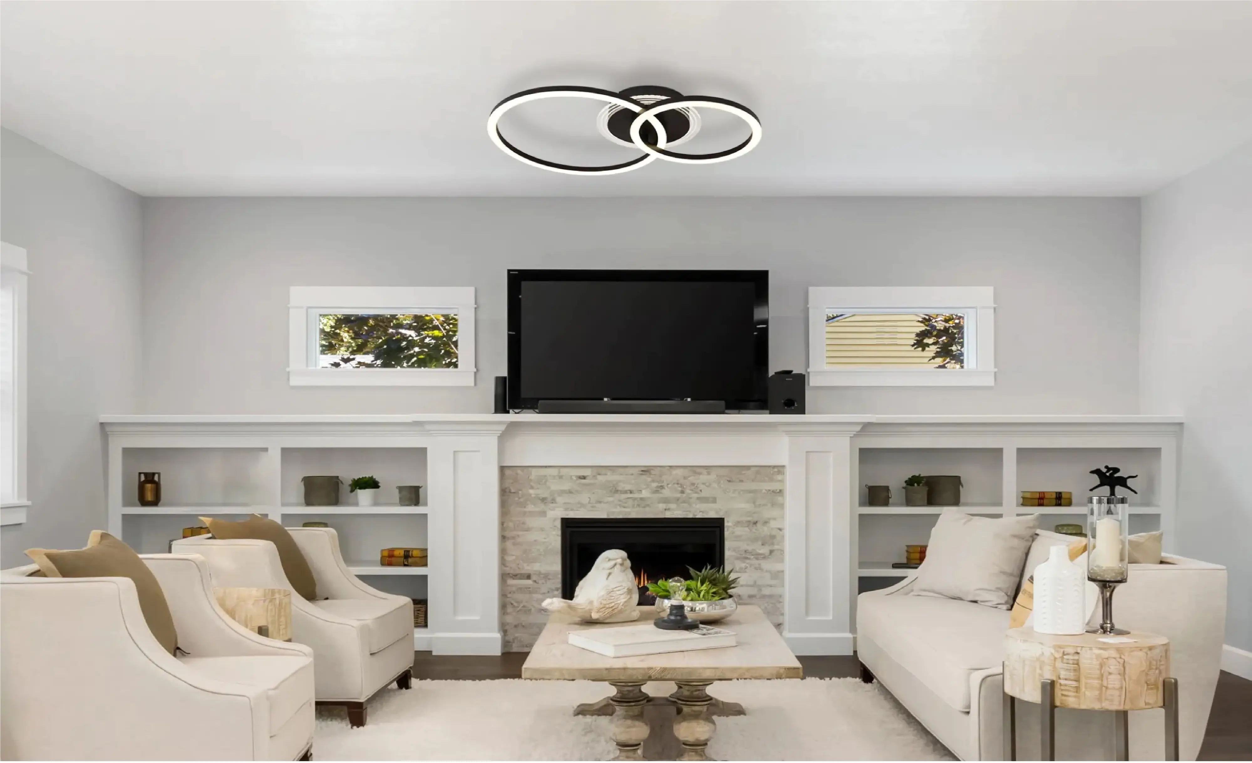 Globo LED Deckenleuchte Loretta 2er