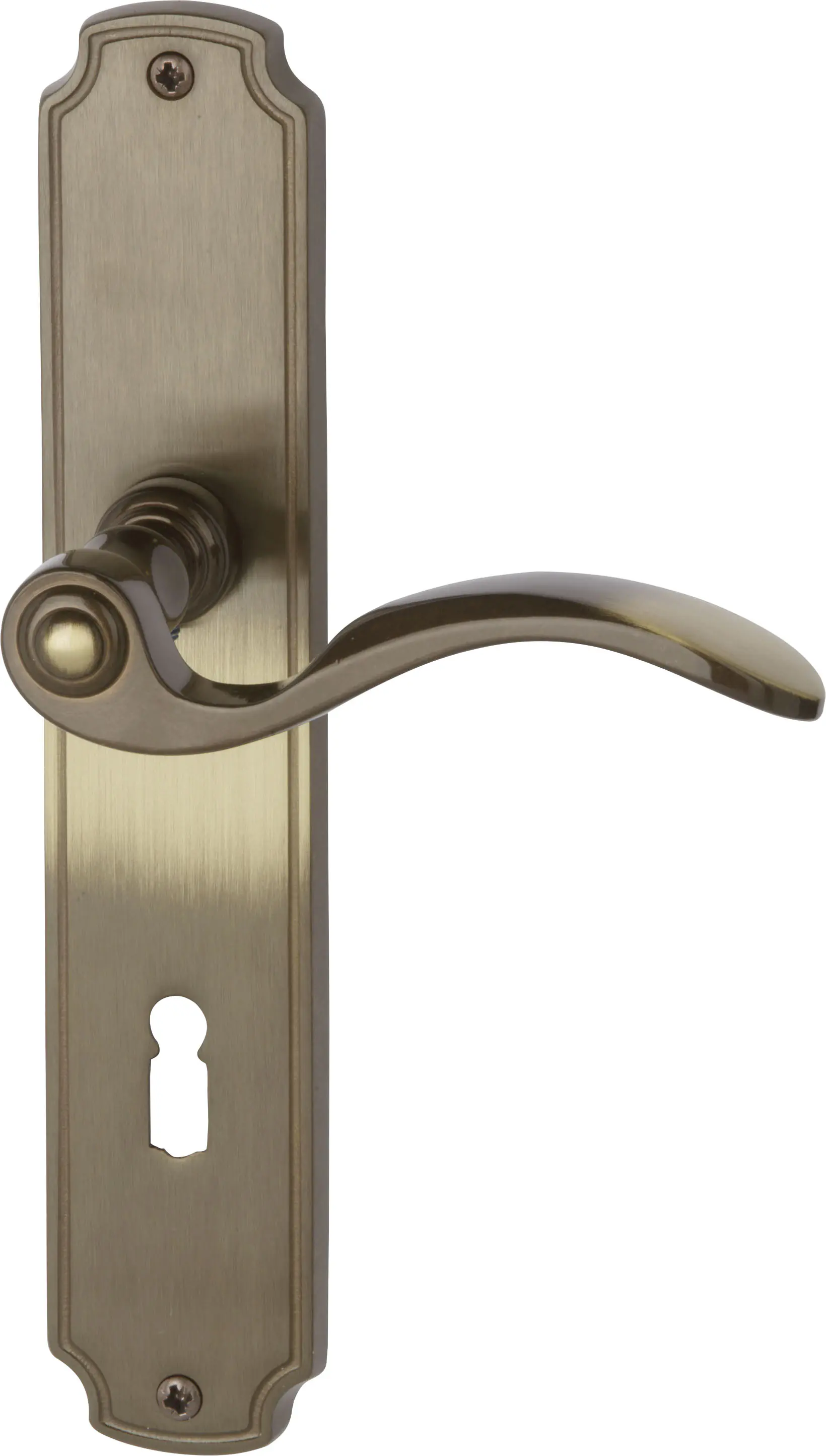 Südmetall Türgriff-Garnitur Langschild Rebeca BB Messing brüniert bronze 220 x 43 mm 