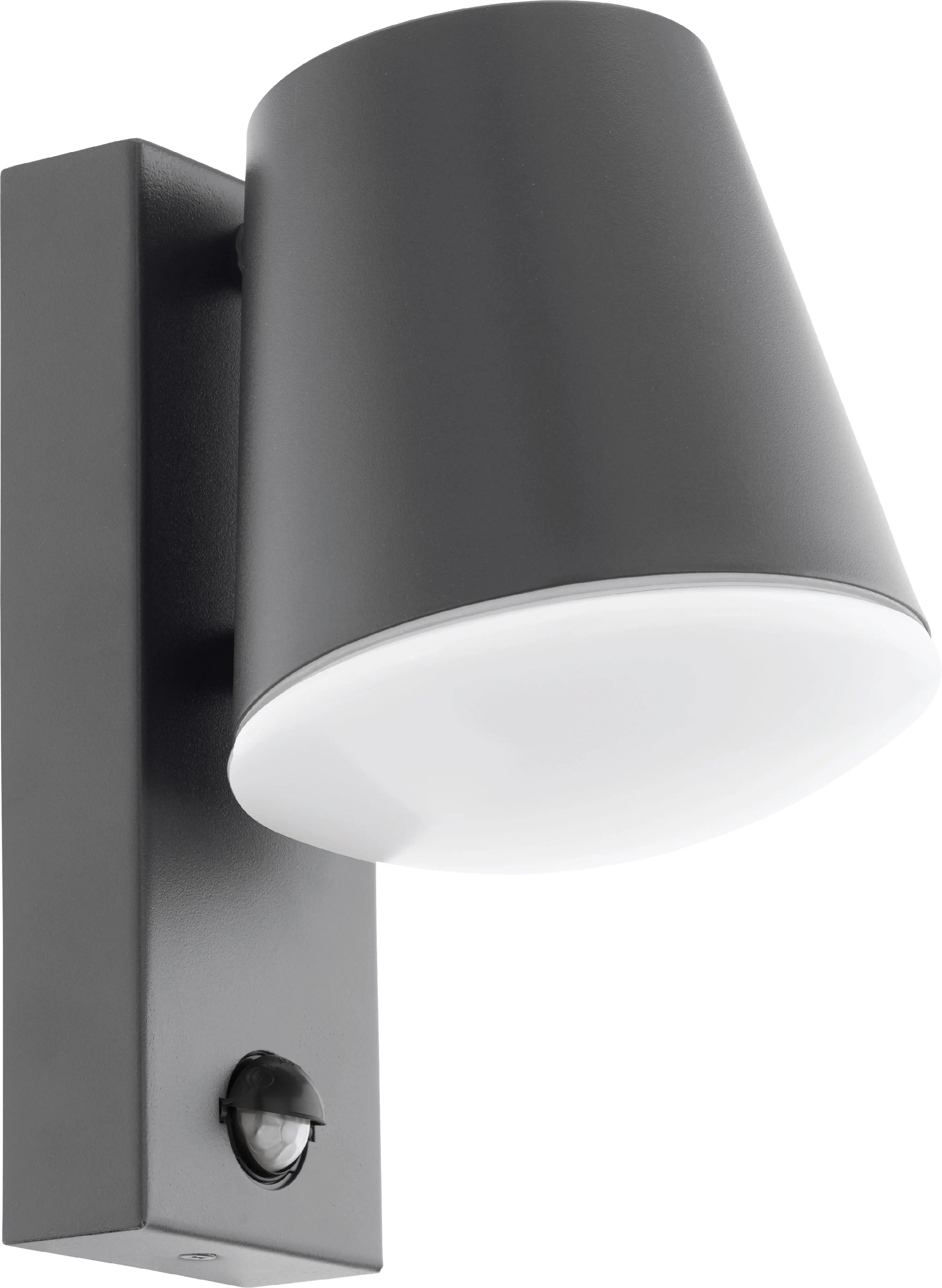 Eglo Sensor-Außen-Wandleuchte Caldiero E27 anthrazit