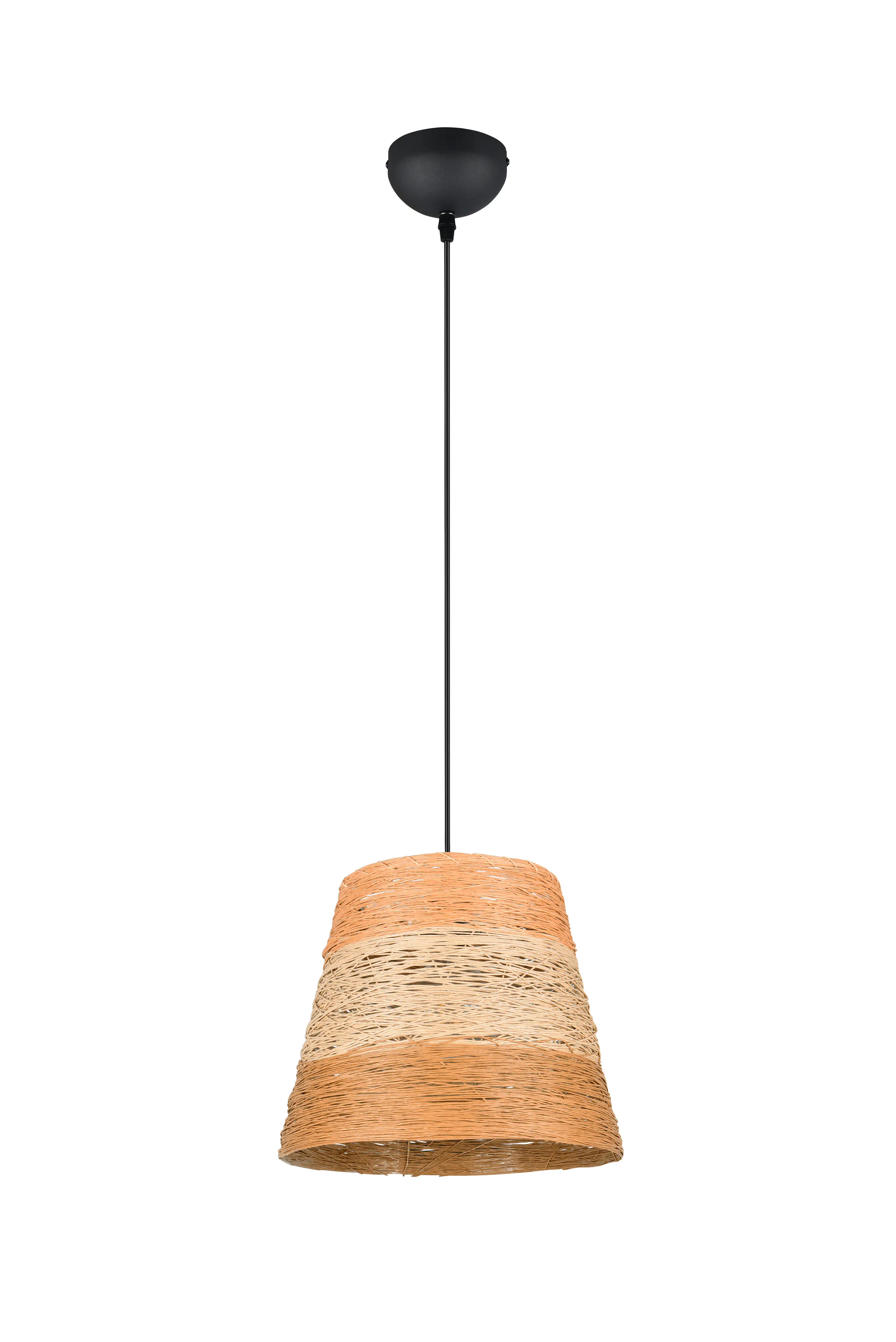 Trio Pendelleuchte Joeline Ø 30 cm schwarz matt