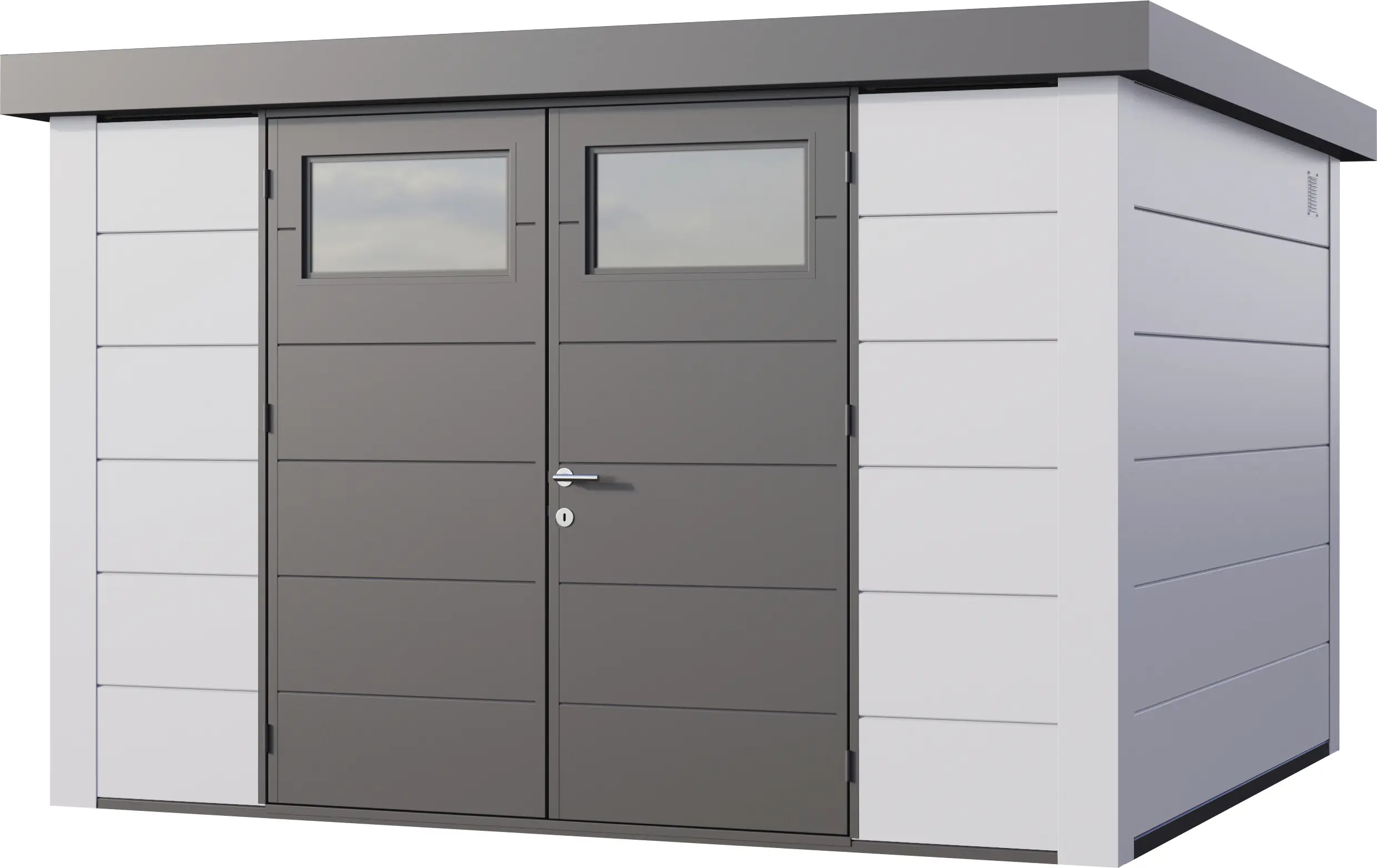 Telluria Gerätehaus Classico 3330 EW weiß 328 x 298 cm