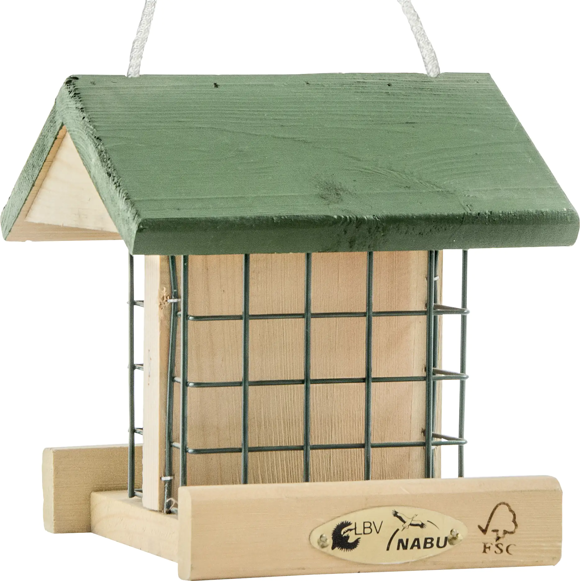 CJ Wildlife Futterhaus Pasadena grün/natur 19 x 18 cm