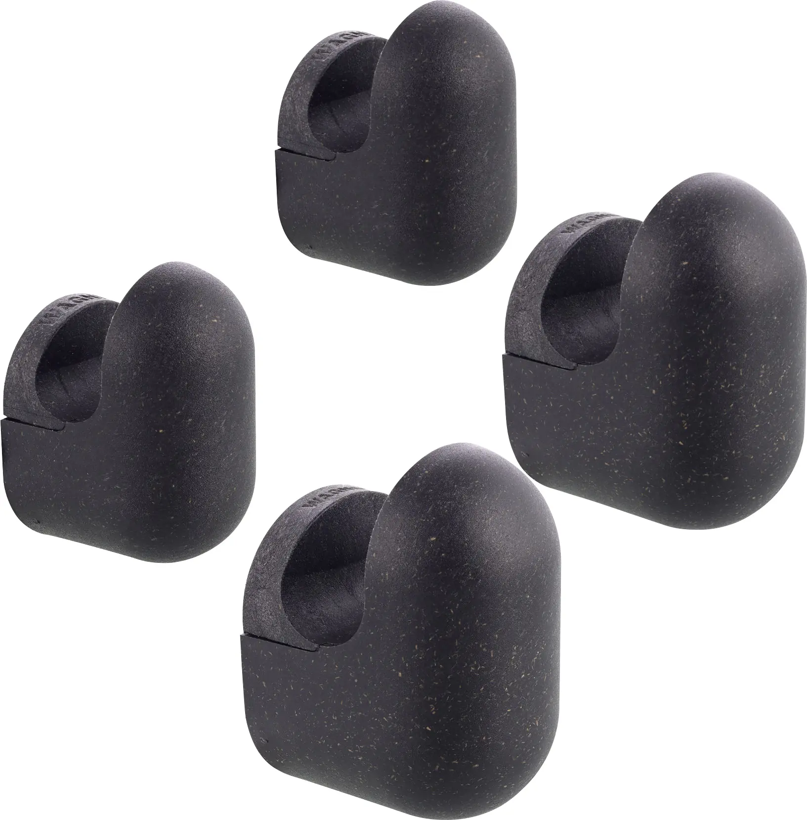 Wagner Wandhaken-Set hooks4home Pill Tragkraft bis 2 kg schwarz 2 Größen 4 Stück