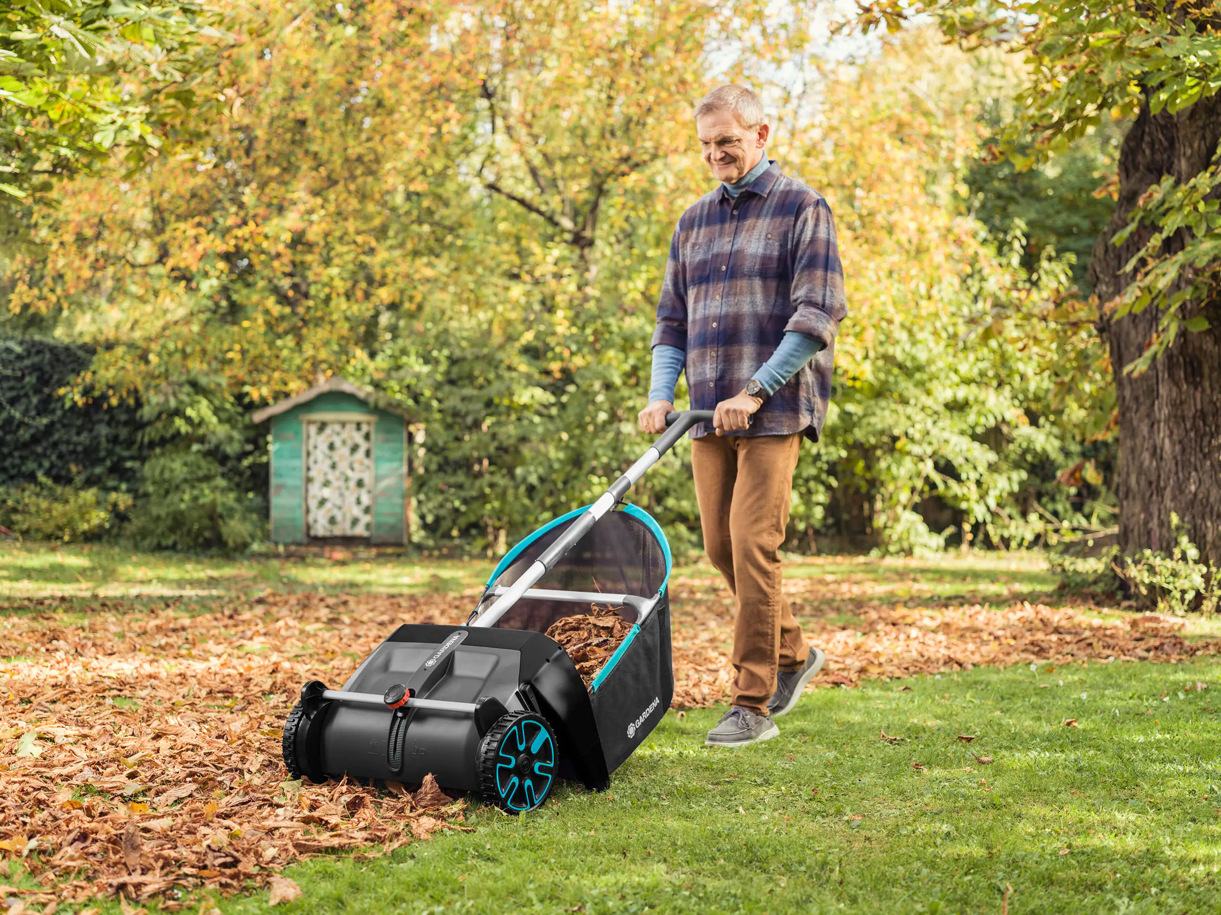 Gardena Laub und Rasensammler 49 cm Arbeitsbreite